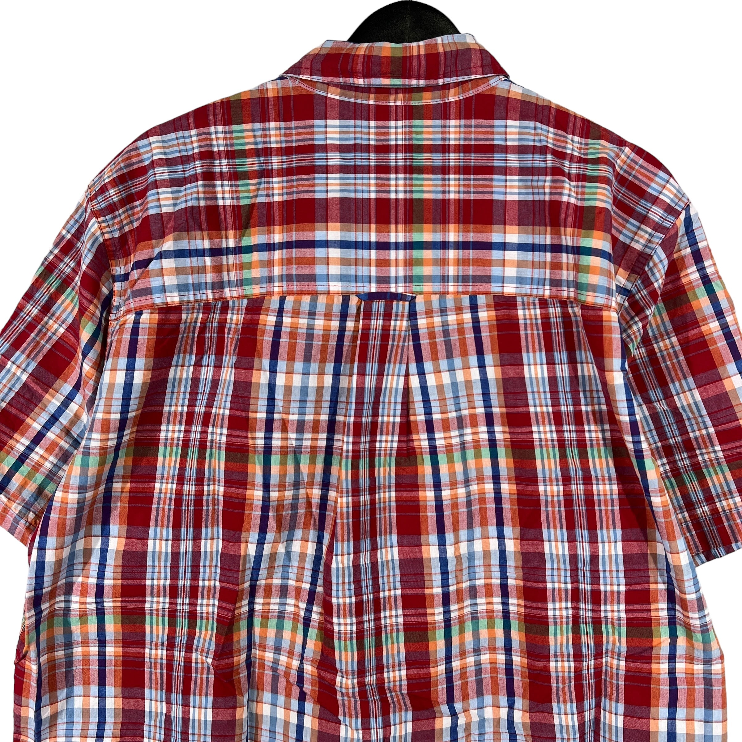 Collection of Chaps Short Sleeve Plaid Flannel in a gallery layout