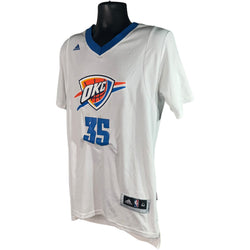 Collection of NBA Oklahoma City Thunder #35 Kevin Durant Jersey in a gallery layout