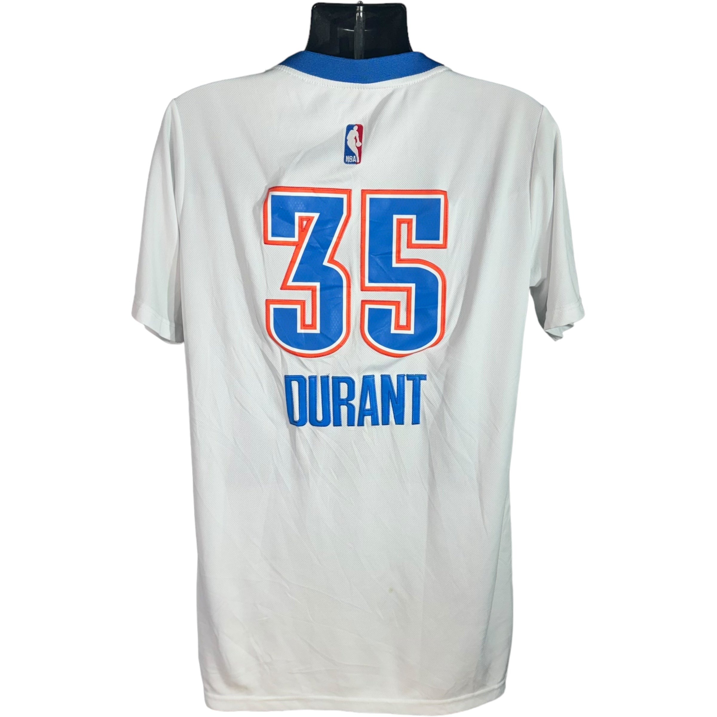 Collection of NBA Oklahoma City Thunder #35 Kevin Durant Jersey in a gallery layout