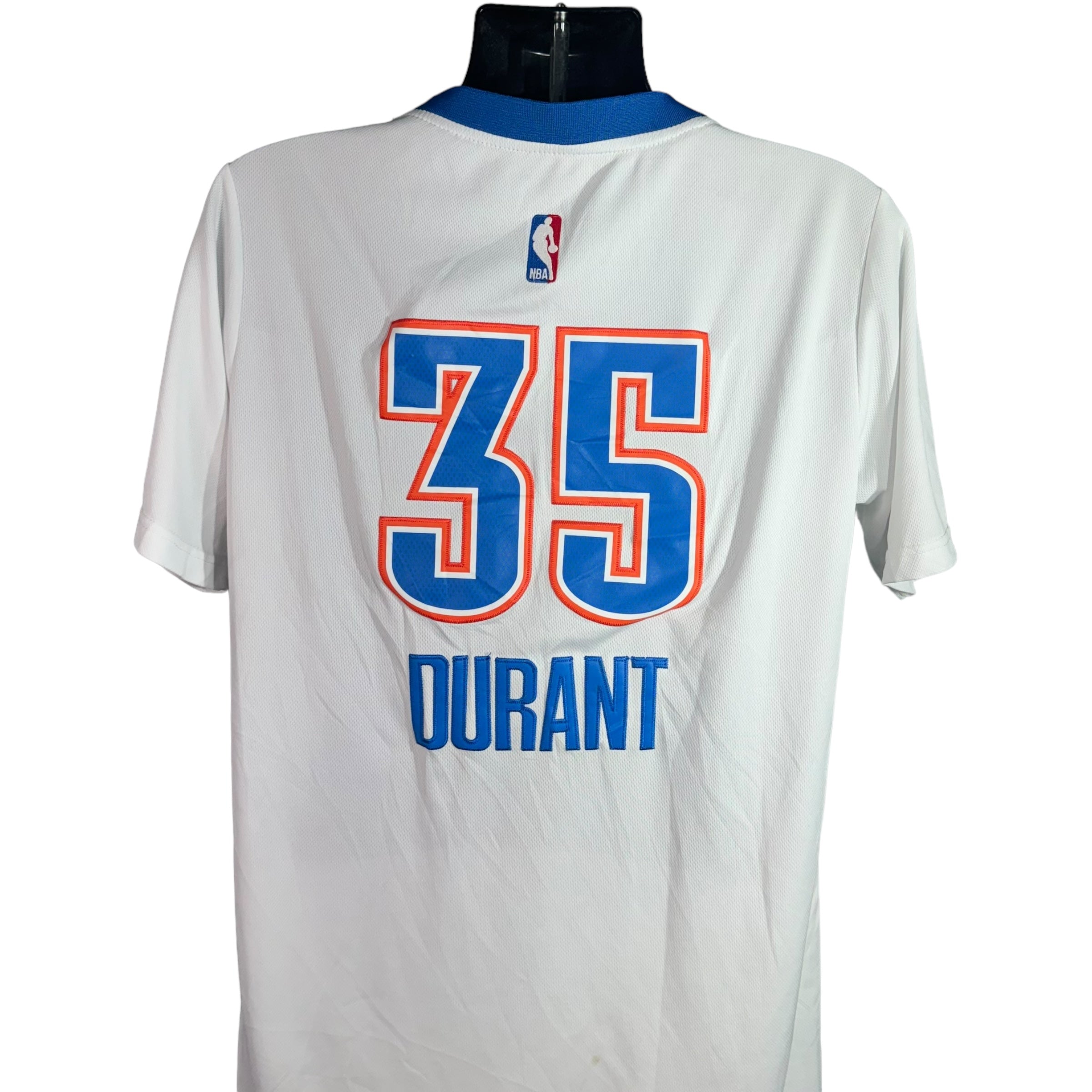 Collection of NBA Oklahoma City Thunder #35 Kevin Durant Jersey in a gallery layout