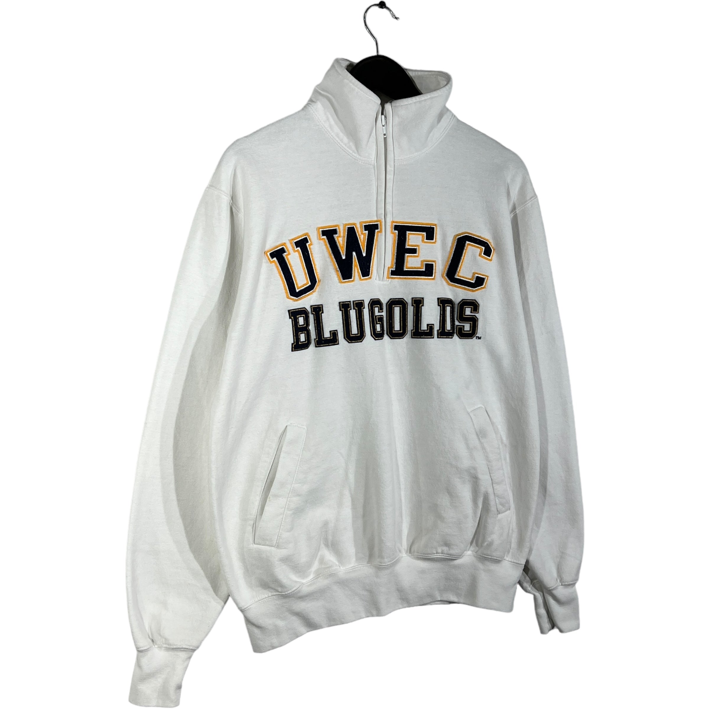 Collection of UWEC Blugolds 1/4 Zip Sweatshirt in a gallery layout