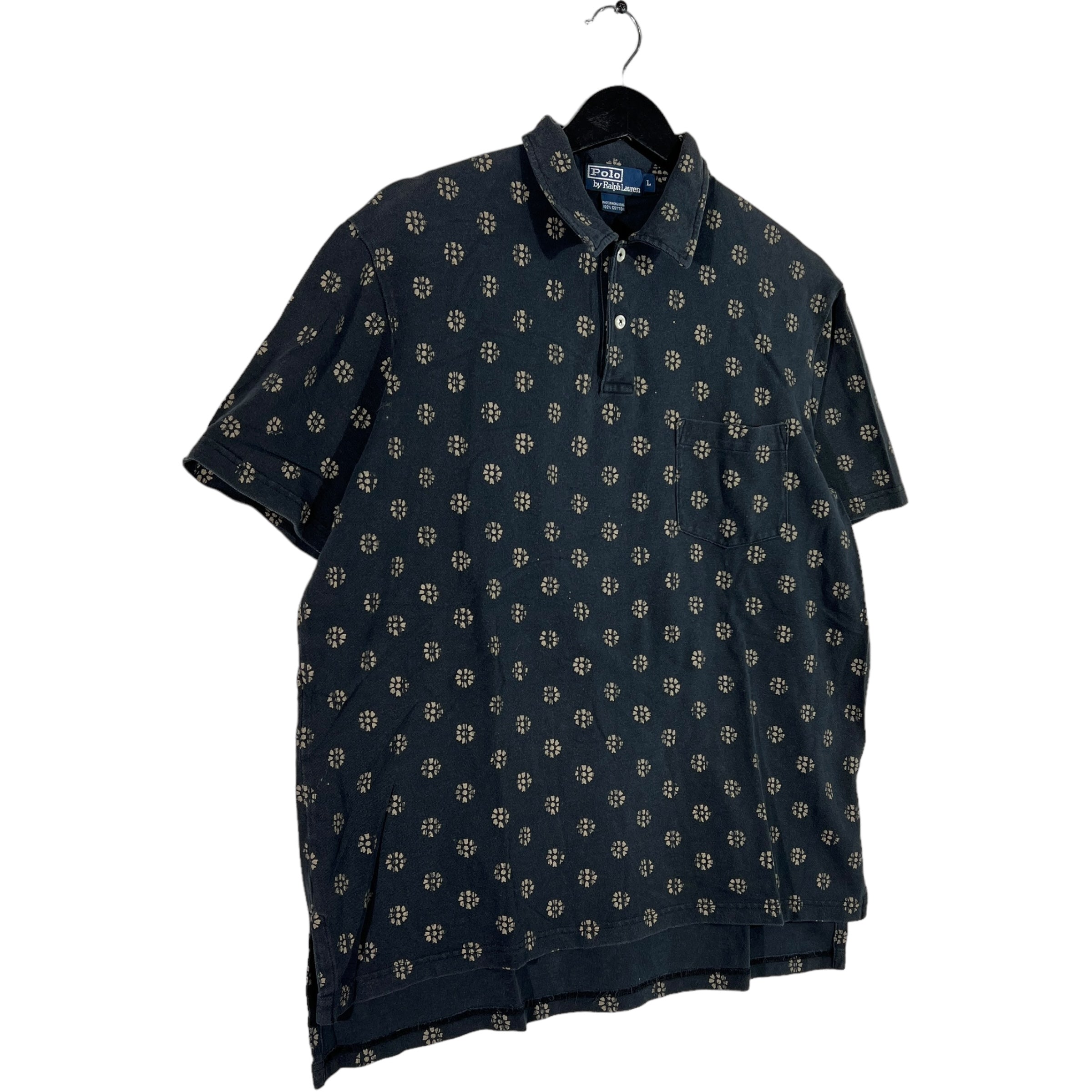 Collection of Polo Ralph Lauren Flower All Over Pattern Short Sleeve Polo in a gallery layout