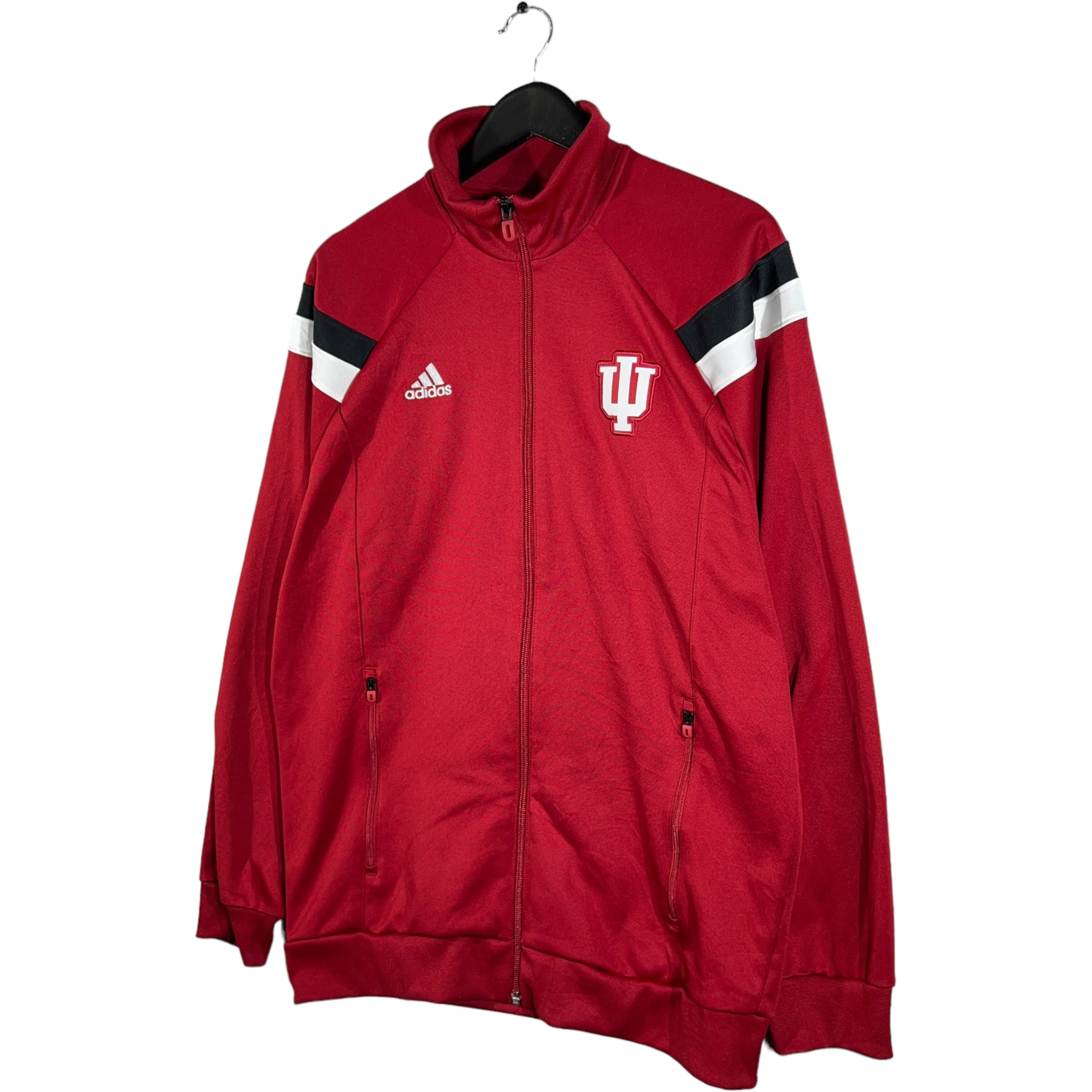 Collection of Adidas University Of Oklahoma Sooners Full Zip Track Jacket in a gallery layout