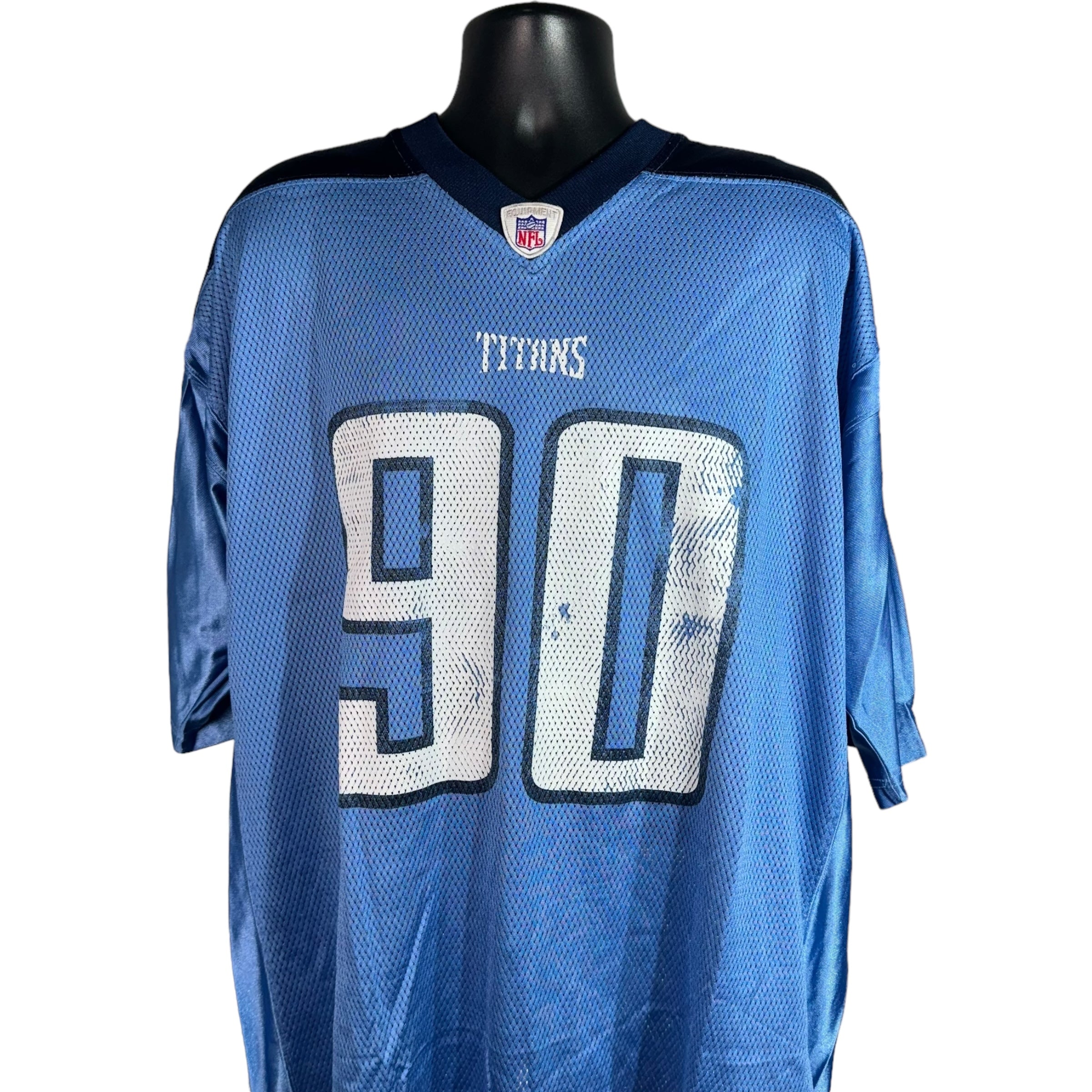 Collection of Reebok Tennessee Titan #90 Jevon Kearse Jersey in a gallery layout