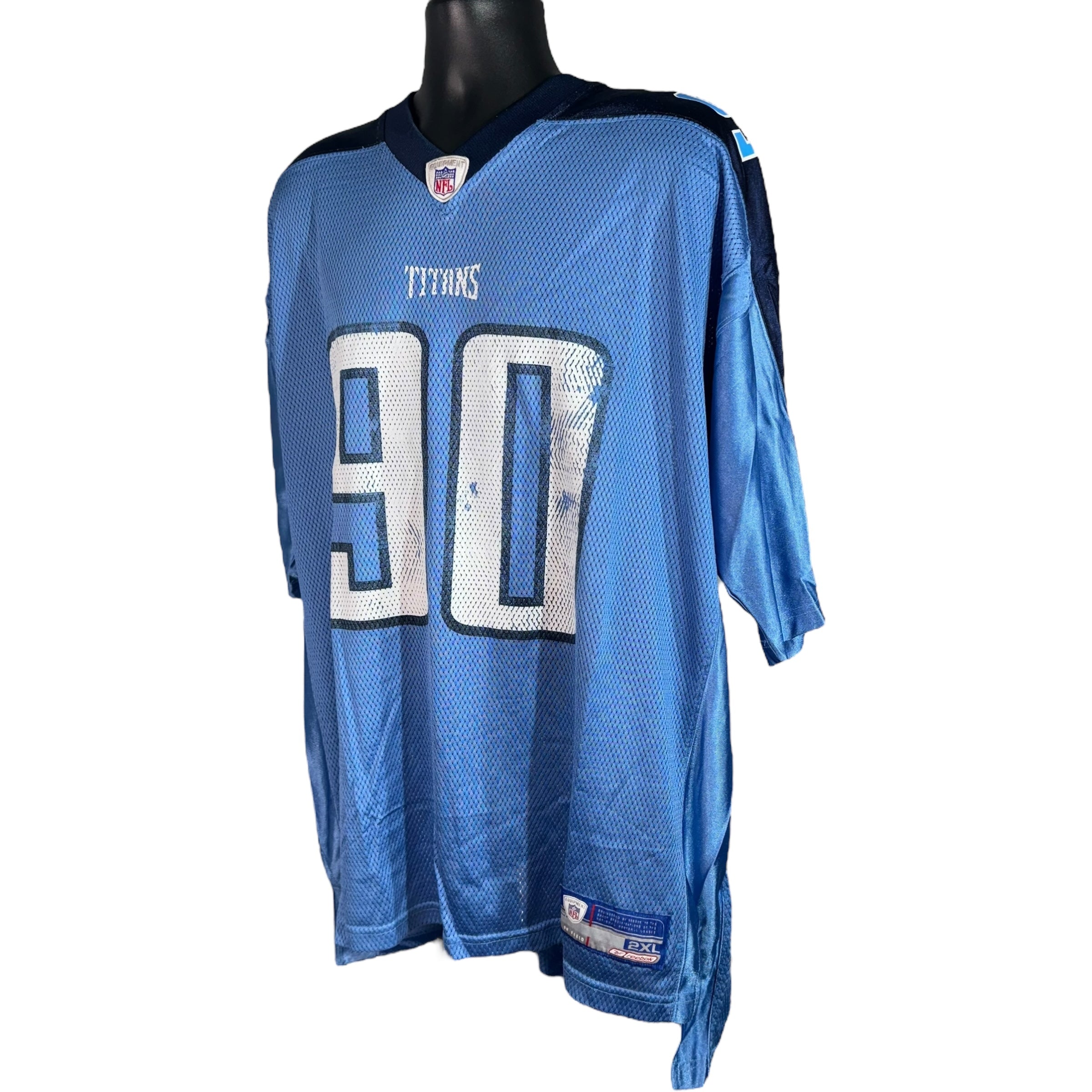 Collection of Reebok Tennessee Titan #90 Jevon Kearse Jersey in a gallery layout