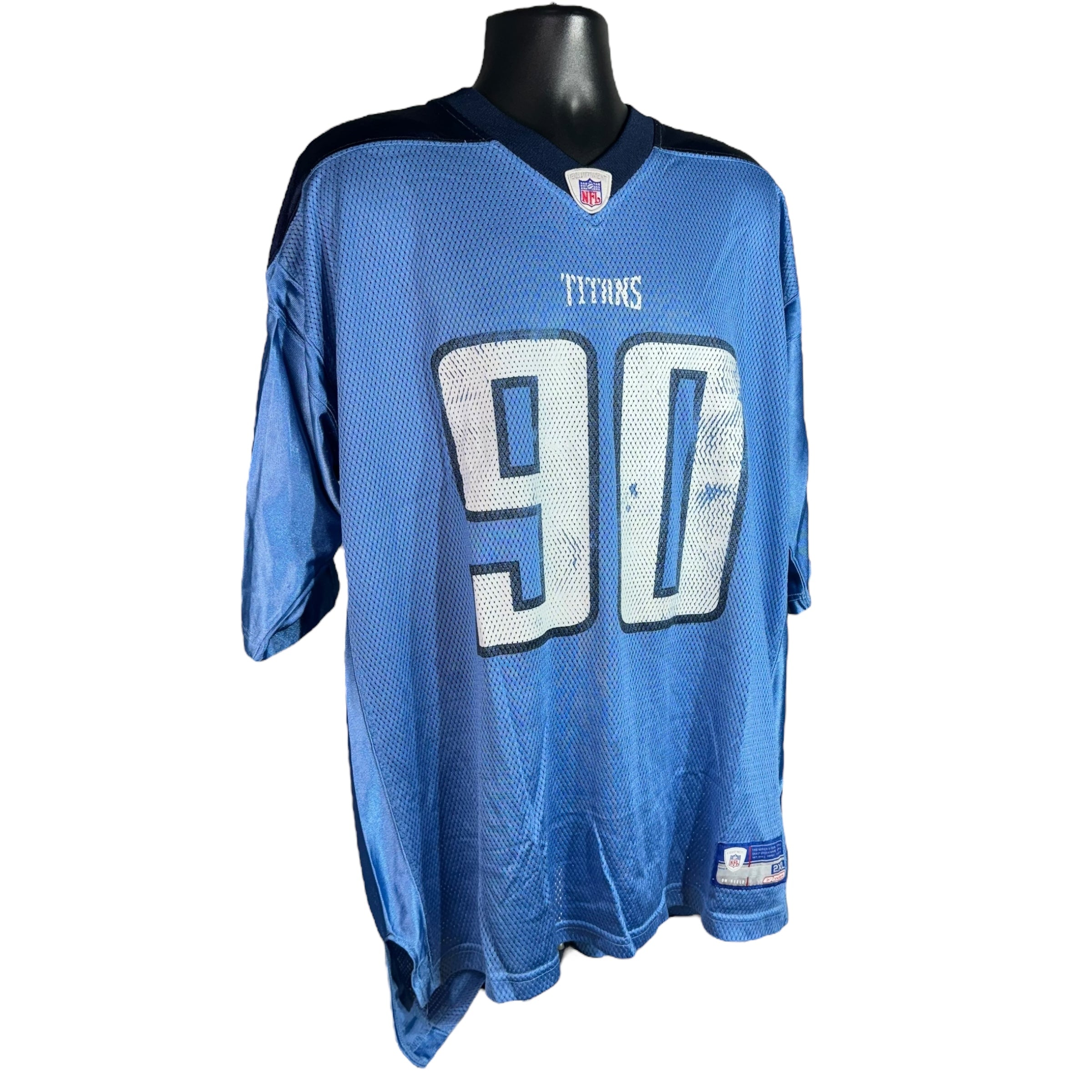 Collection of Reebok Tennessee Titan #90 Jevon Kearse Jersey in a gallery layout