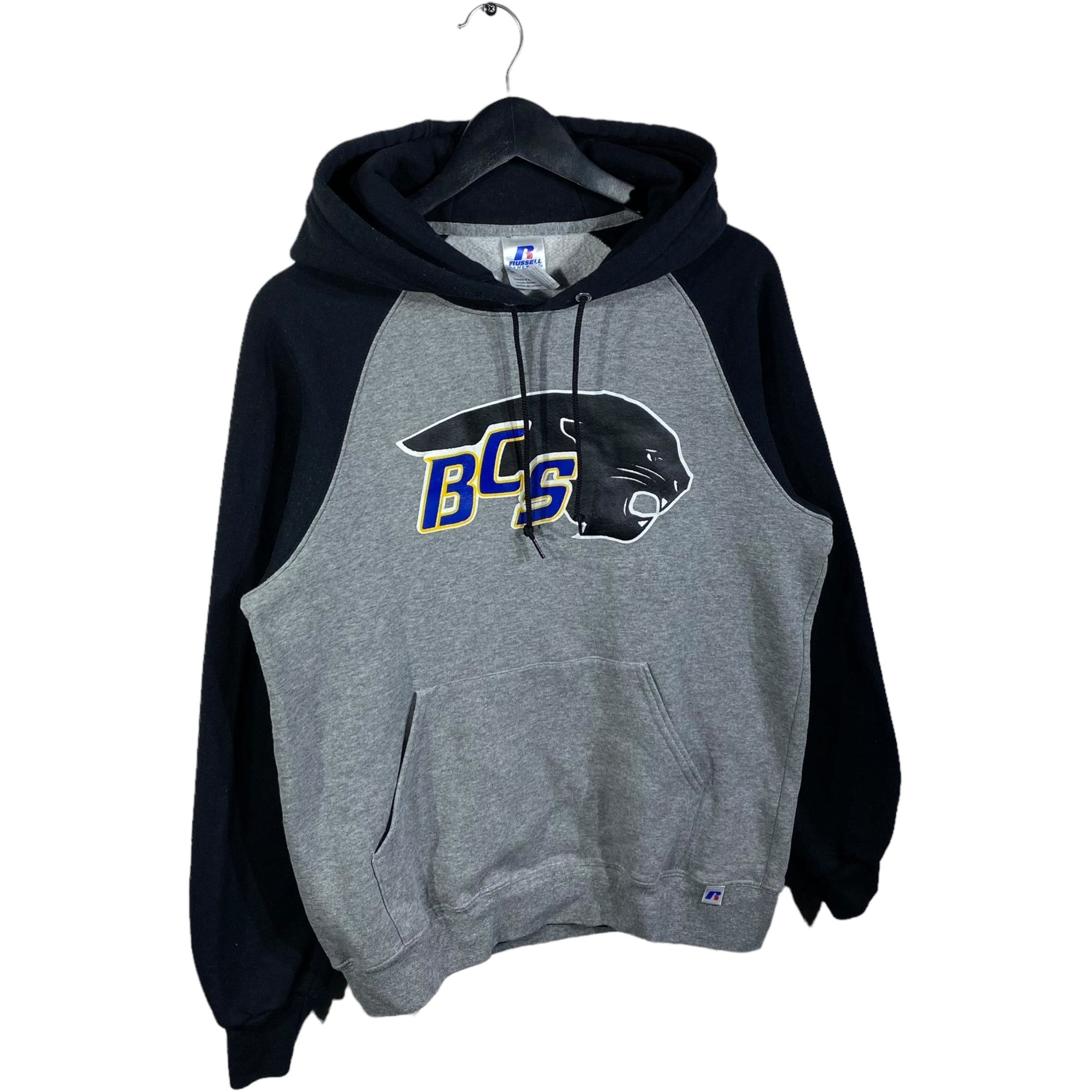 Collection of Vintage BCS Russell Athletic Hoodie in a gallery layout