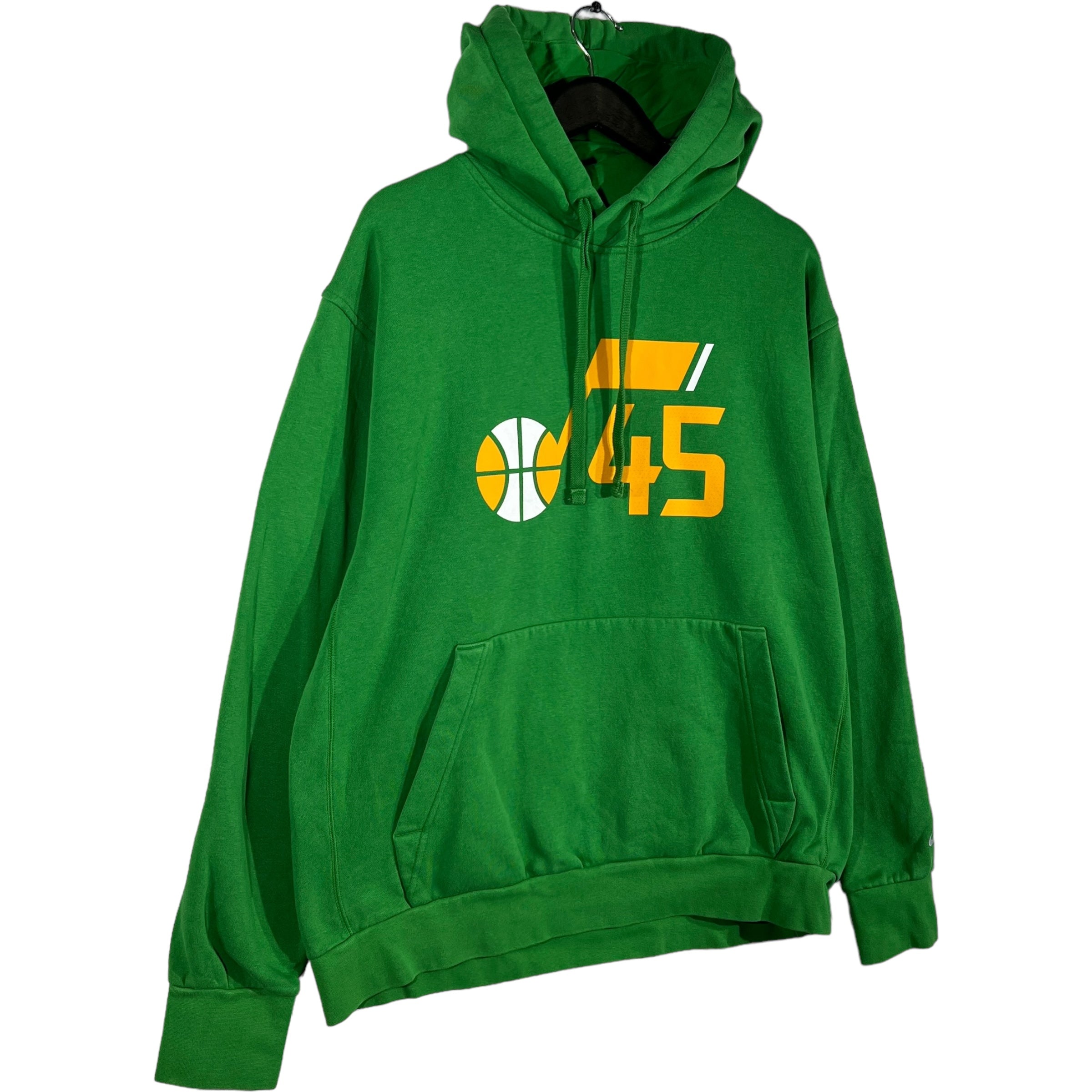 Collection of Utah Jazz St. Patricks Day #45 Mitchell Hoodie in a gallery layout