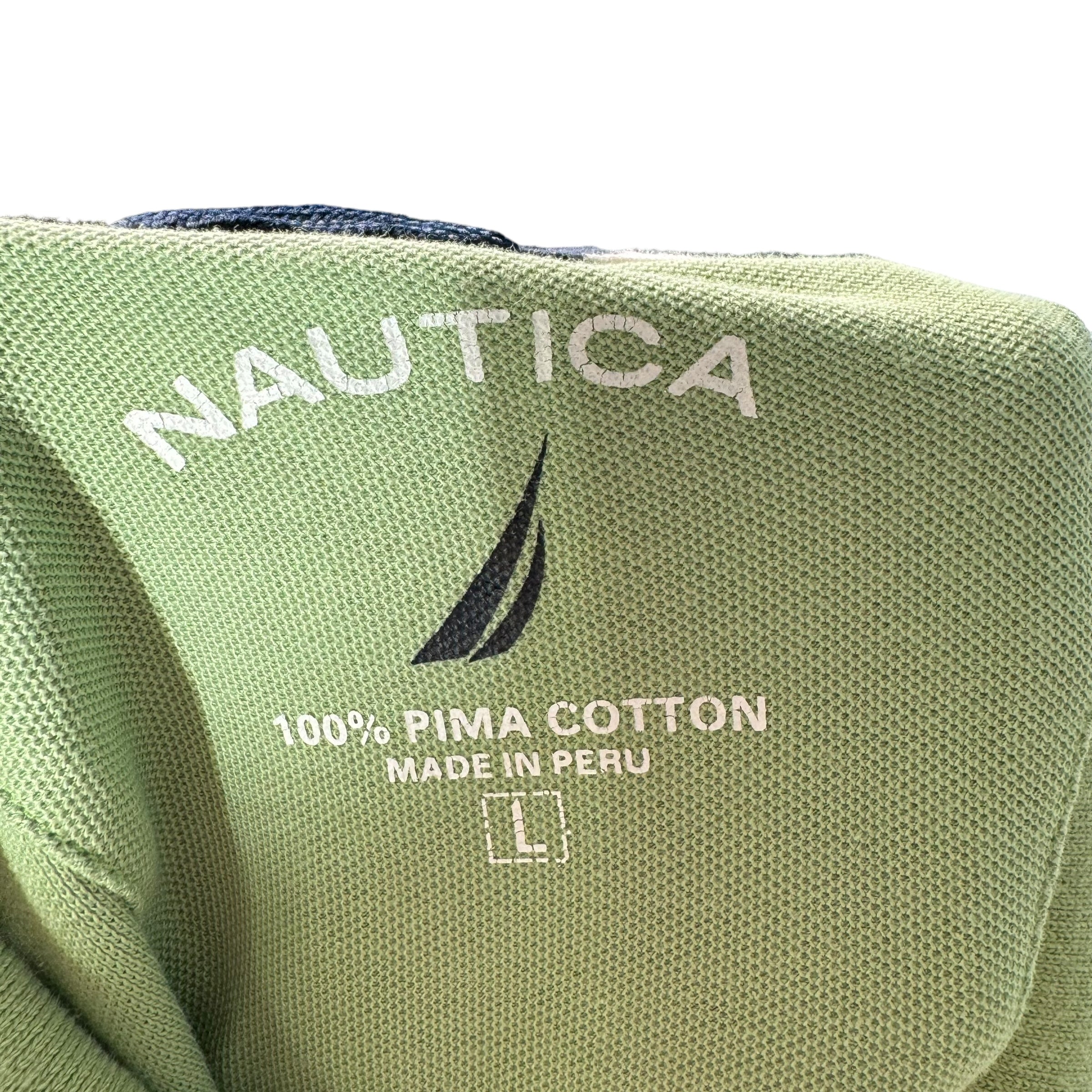 Collection of Nautica logo Short Sleeve Polo in a gallery layout