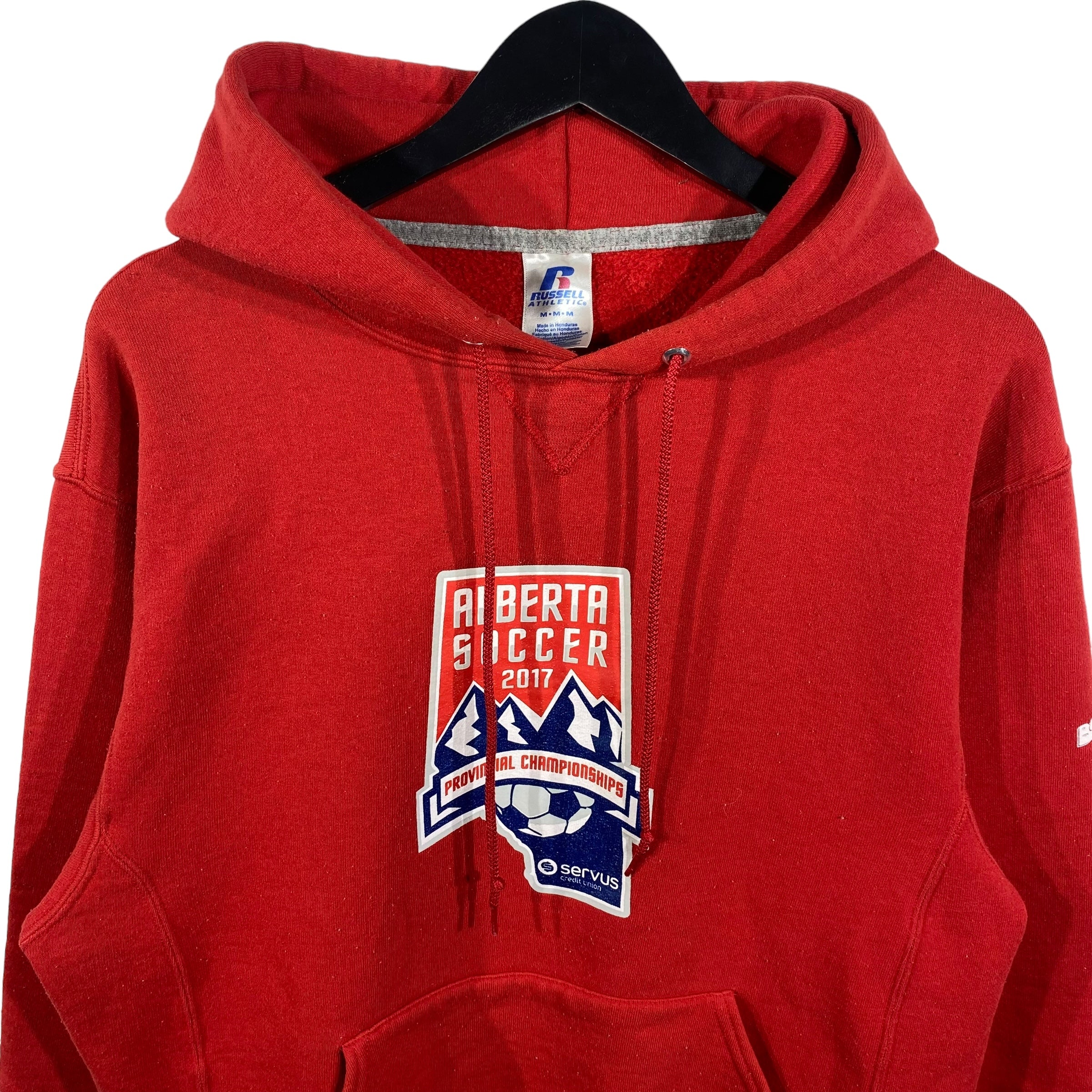 Collection of Russell Athletic Alberta Soccer 2017 Provincial Championships Hoodie in a gallery layout