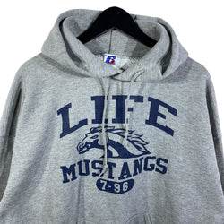 Collection of Vintage Life Mustangs Russell Athletic hoodie in a gallery layout