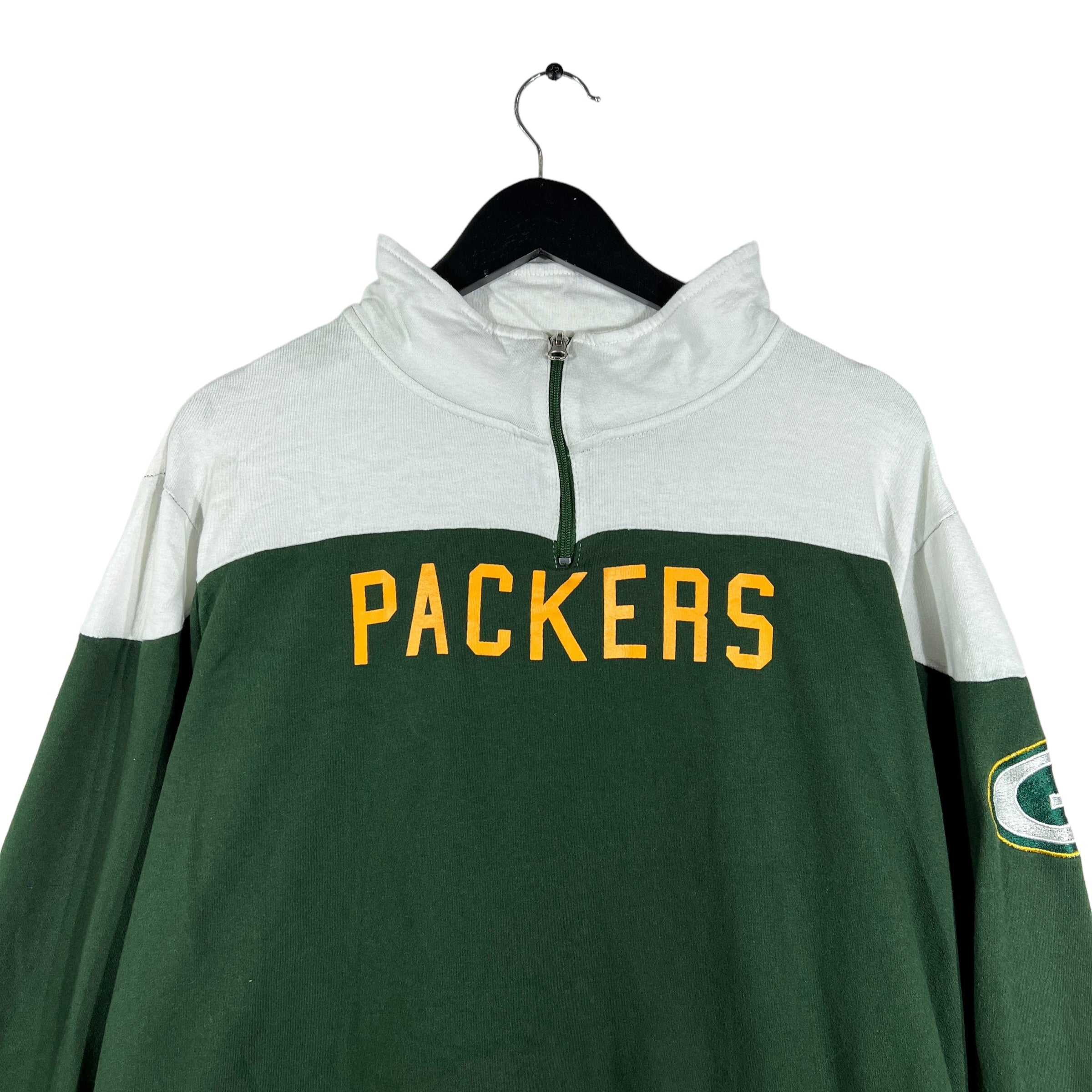 Collection of Green Bay Packers Quarter-Zip Crewneck in a gallery layout