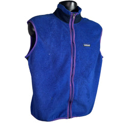 Collection of Vintage Patagonia Performance Enhancing Film Full Zip Fleece Vest 1992 in a gallery layout