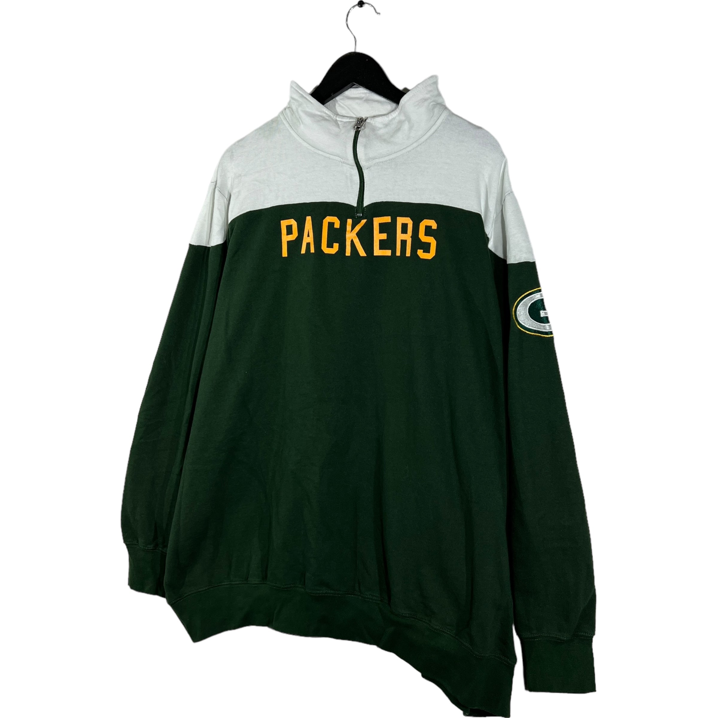 Collection of Green Bay Packers Quarter-Zip Crewneck in a gallery layout