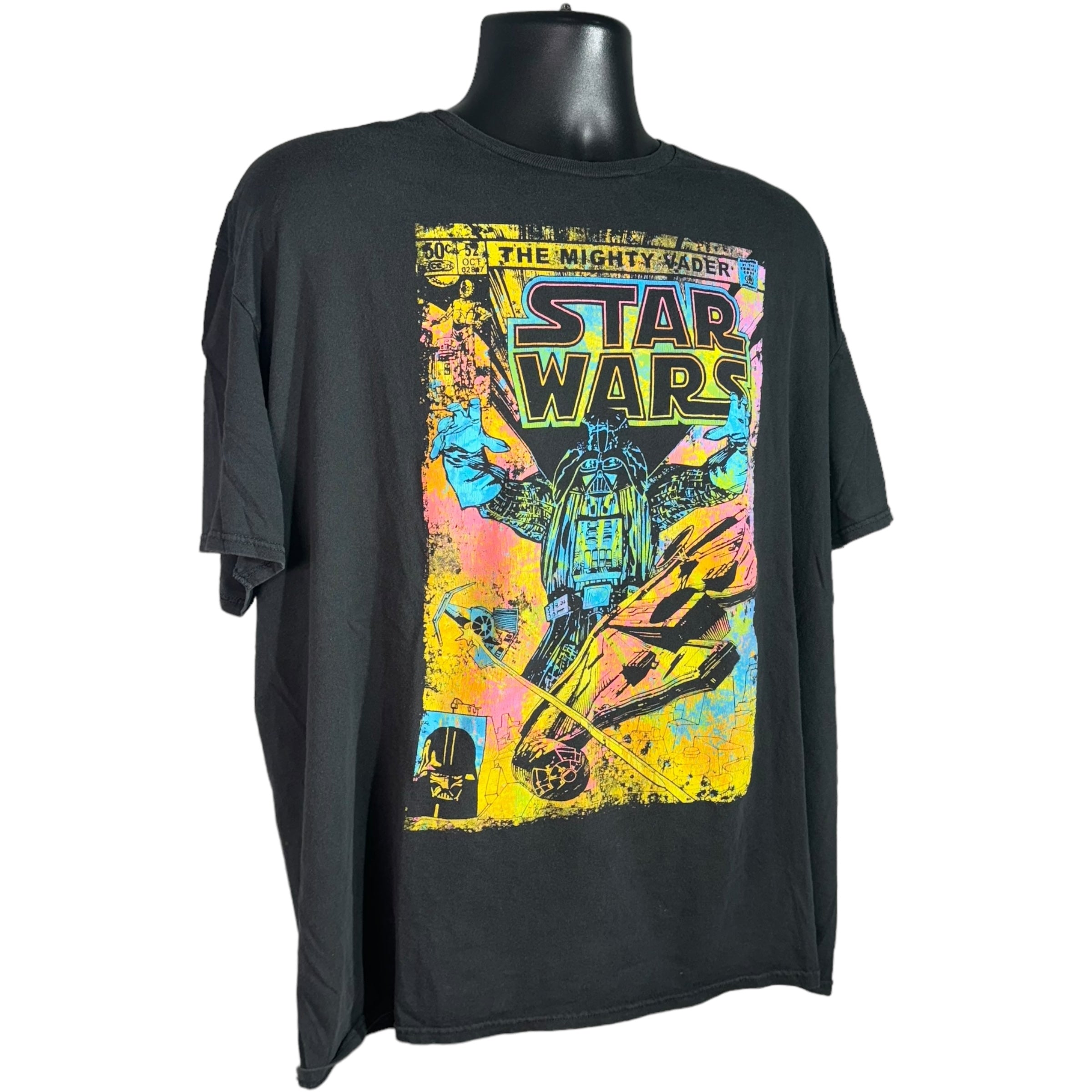 Collection of Star Wars The Mighty Vader Large Graphic Tee in a gallery layout