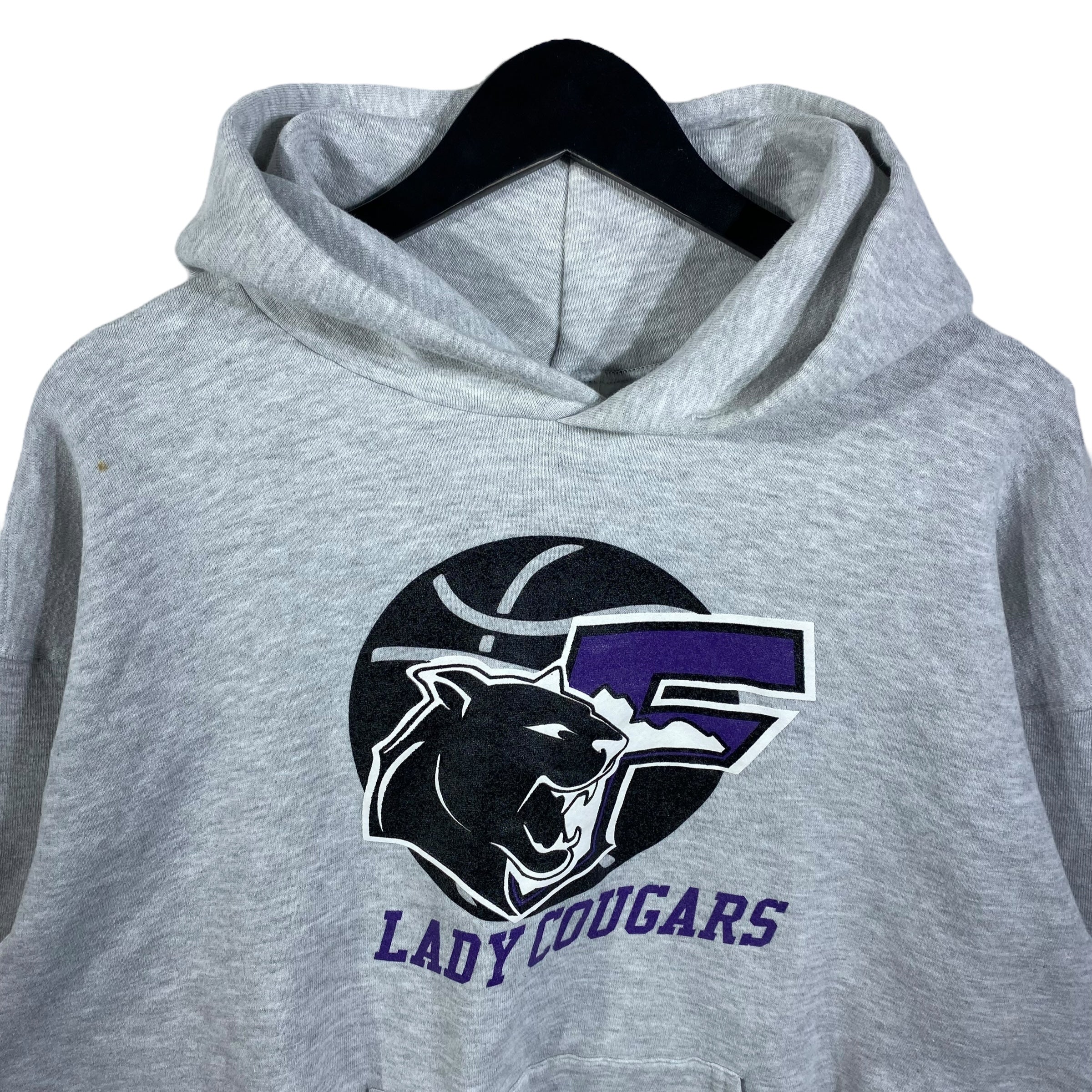 Collection of Vintage Lady Cougars Russell Athletic hoodie in a gallery layout