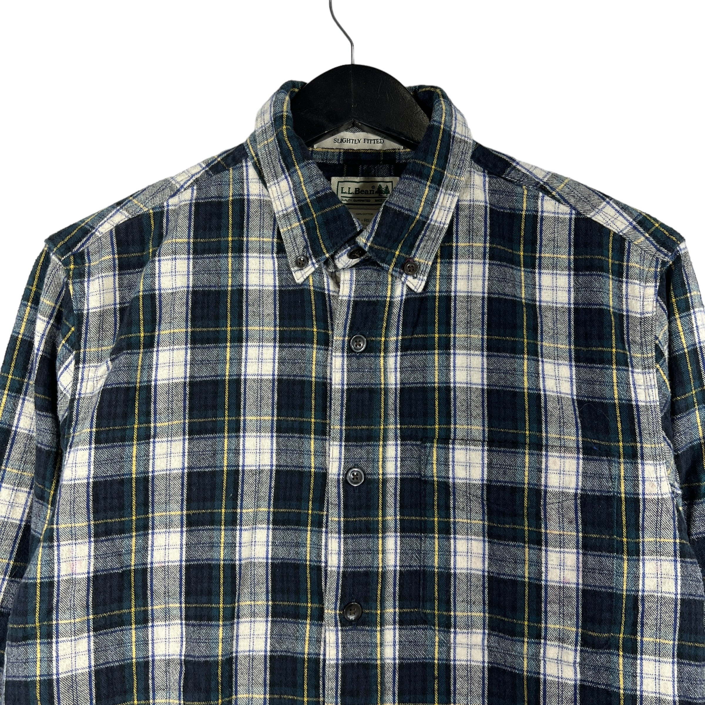 Collection of L.L.Bean Slightly Fitted Plaid Flannel in a gallery layout