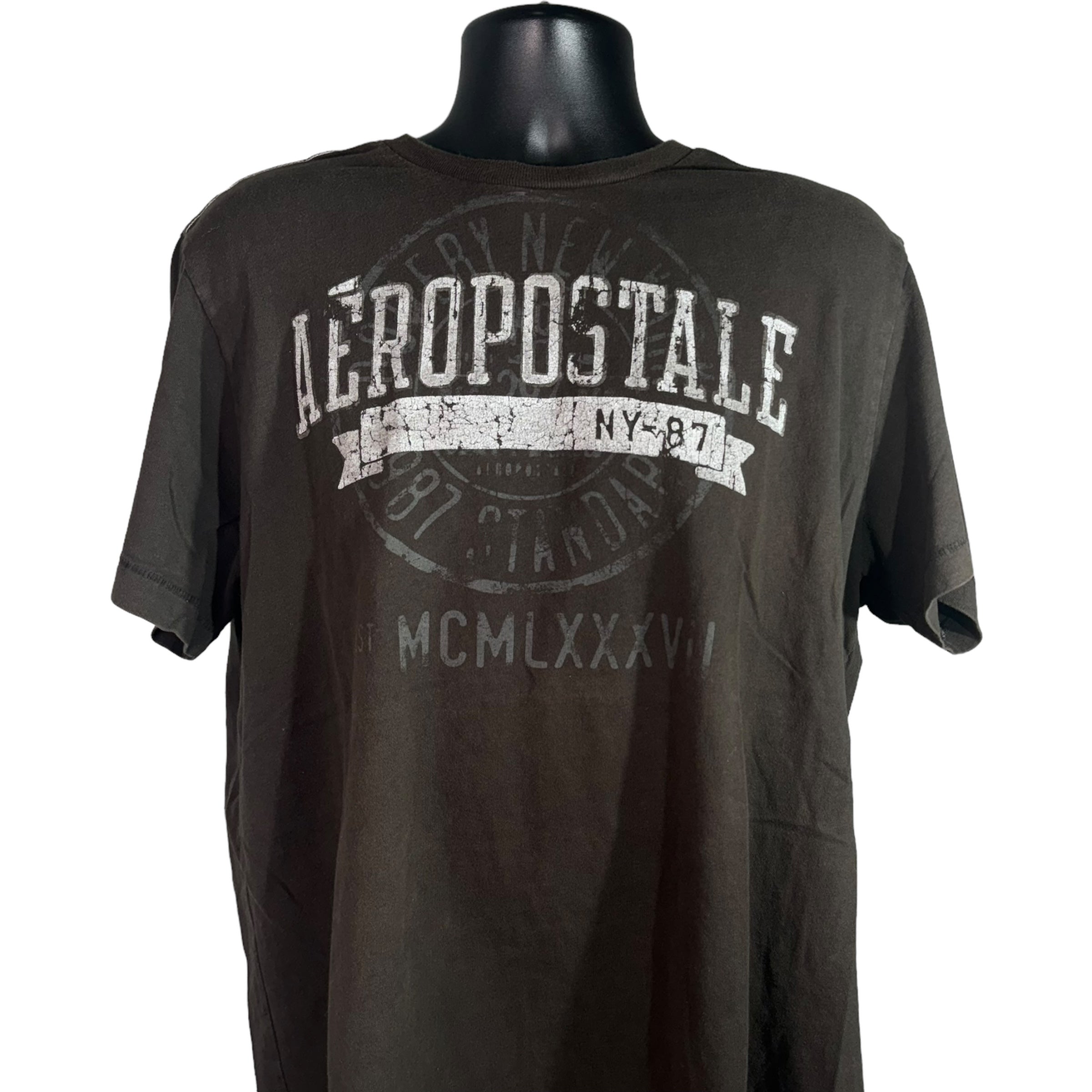 Collection of Aeropostale Spellout Logo Tee in a gallery layout