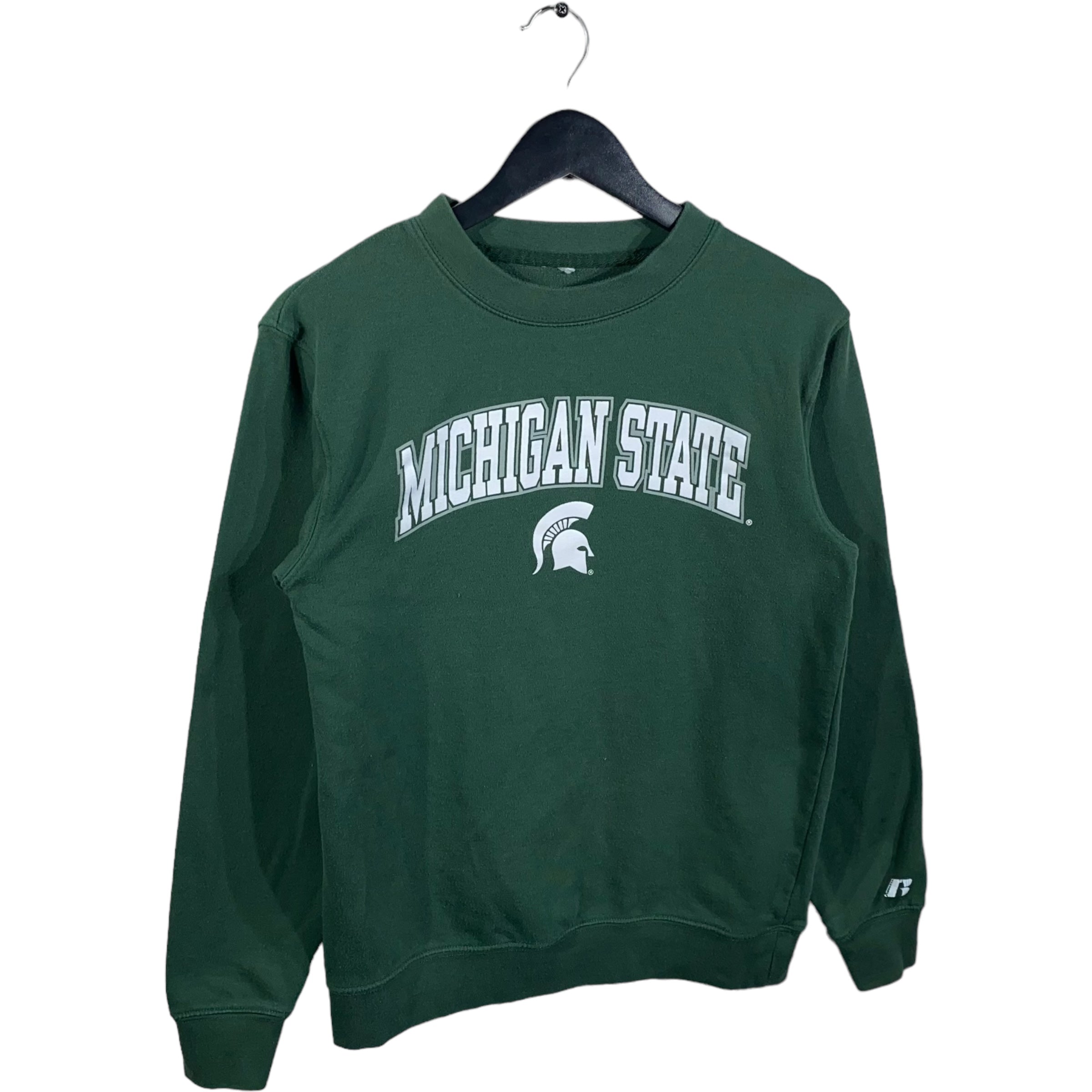 Collection of Vintage Michigan State Russell Athletic Crewneck in a gallery layout