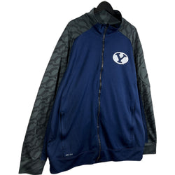 Collection of Nike Brigham Young University Track Jacket in a gallery layout