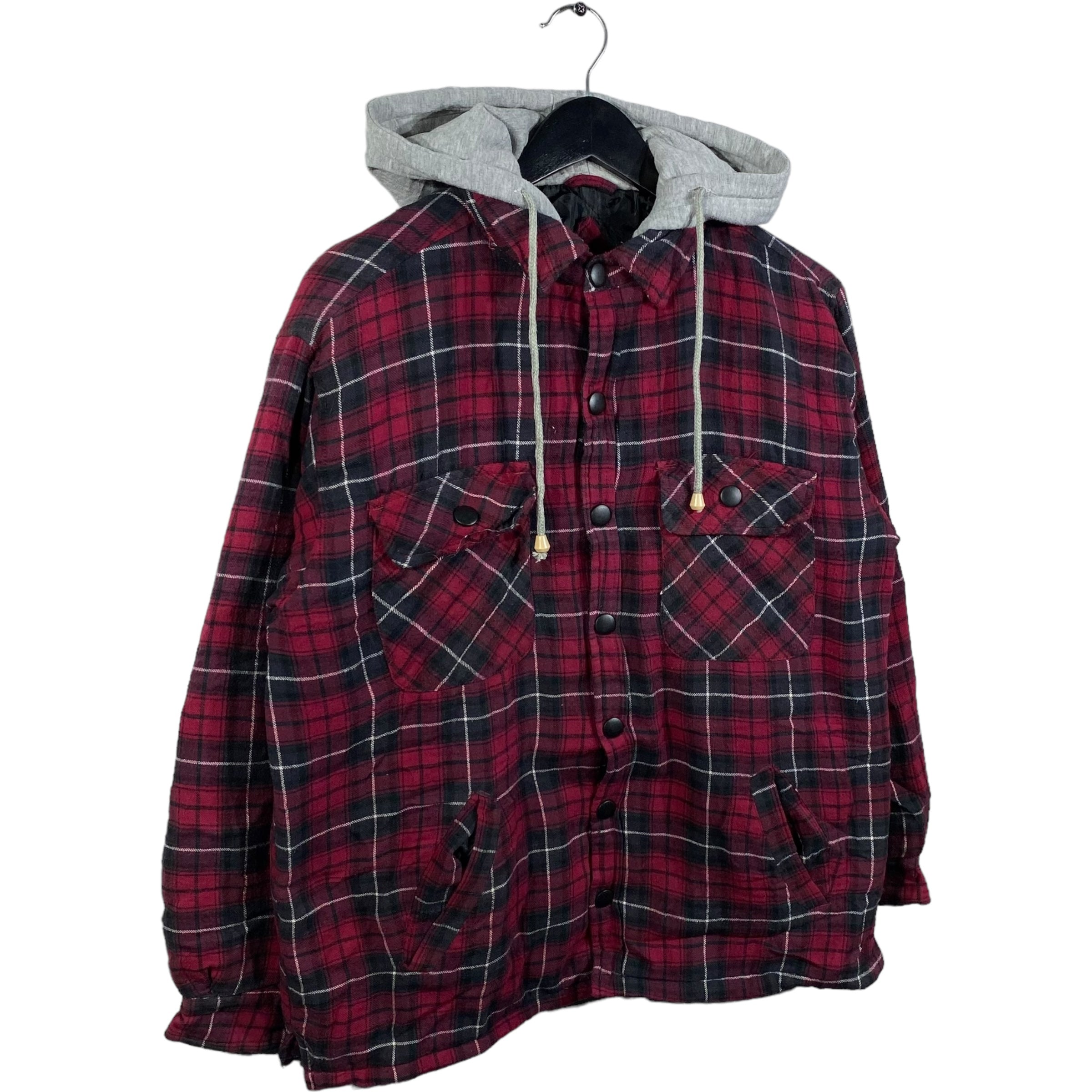 Collection of The Haband Tailgater Full Zip Hooded Flannel in a gallery layout