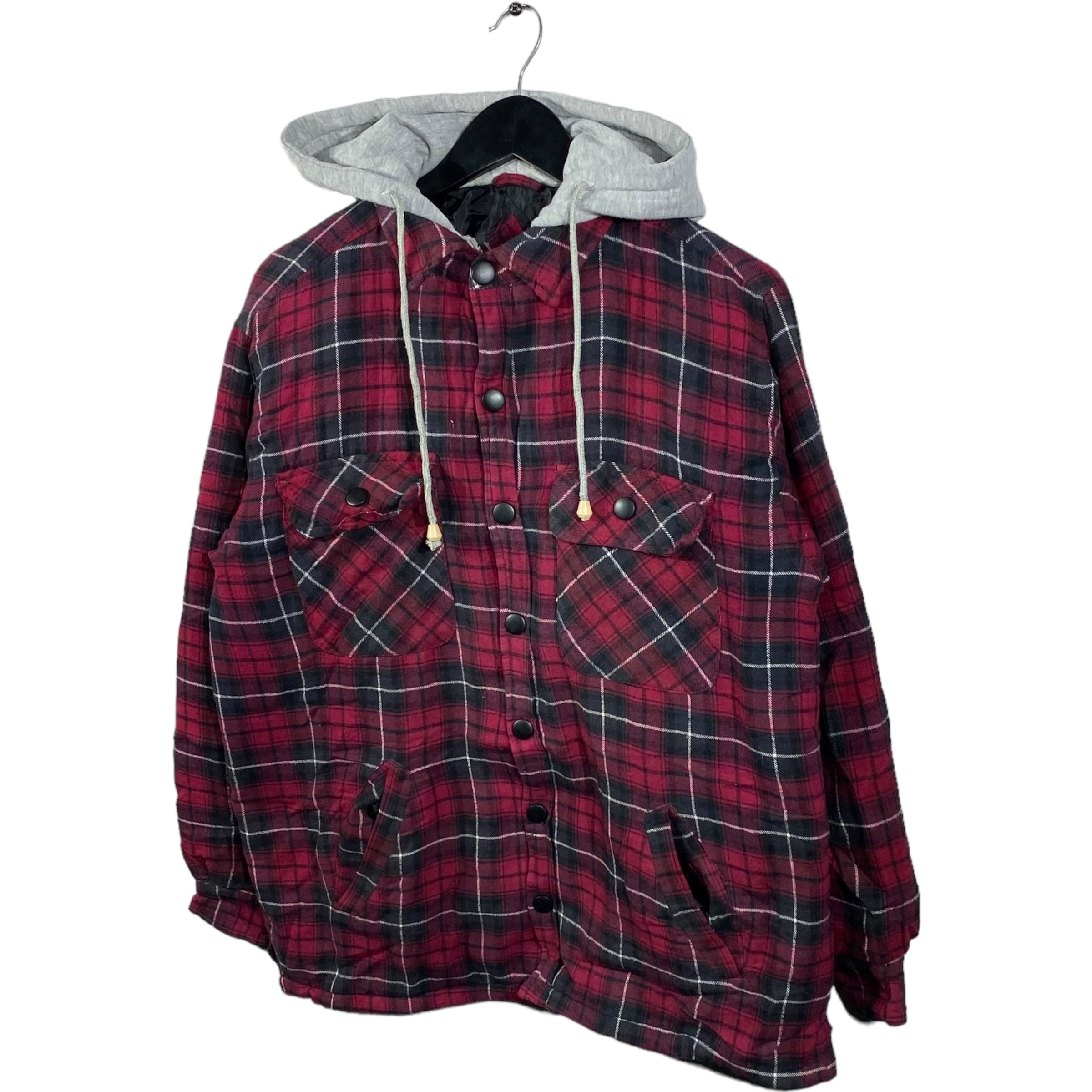 Collection of The Haband Tailgater Full Zip Hooded Flannel in a gallery layout