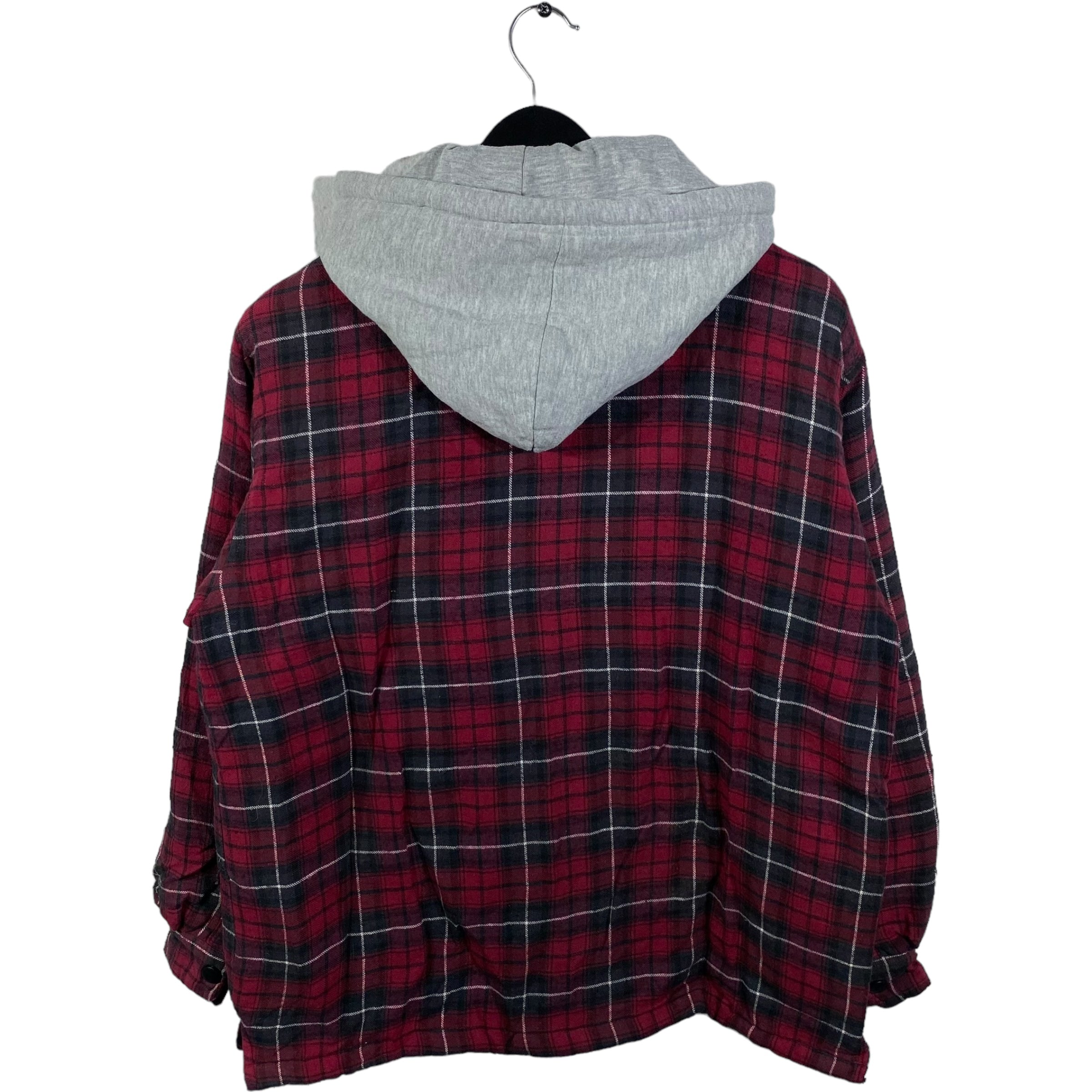 Collection of The Haband Tailgater Full Zip Hooded Flannel in a gallery layout