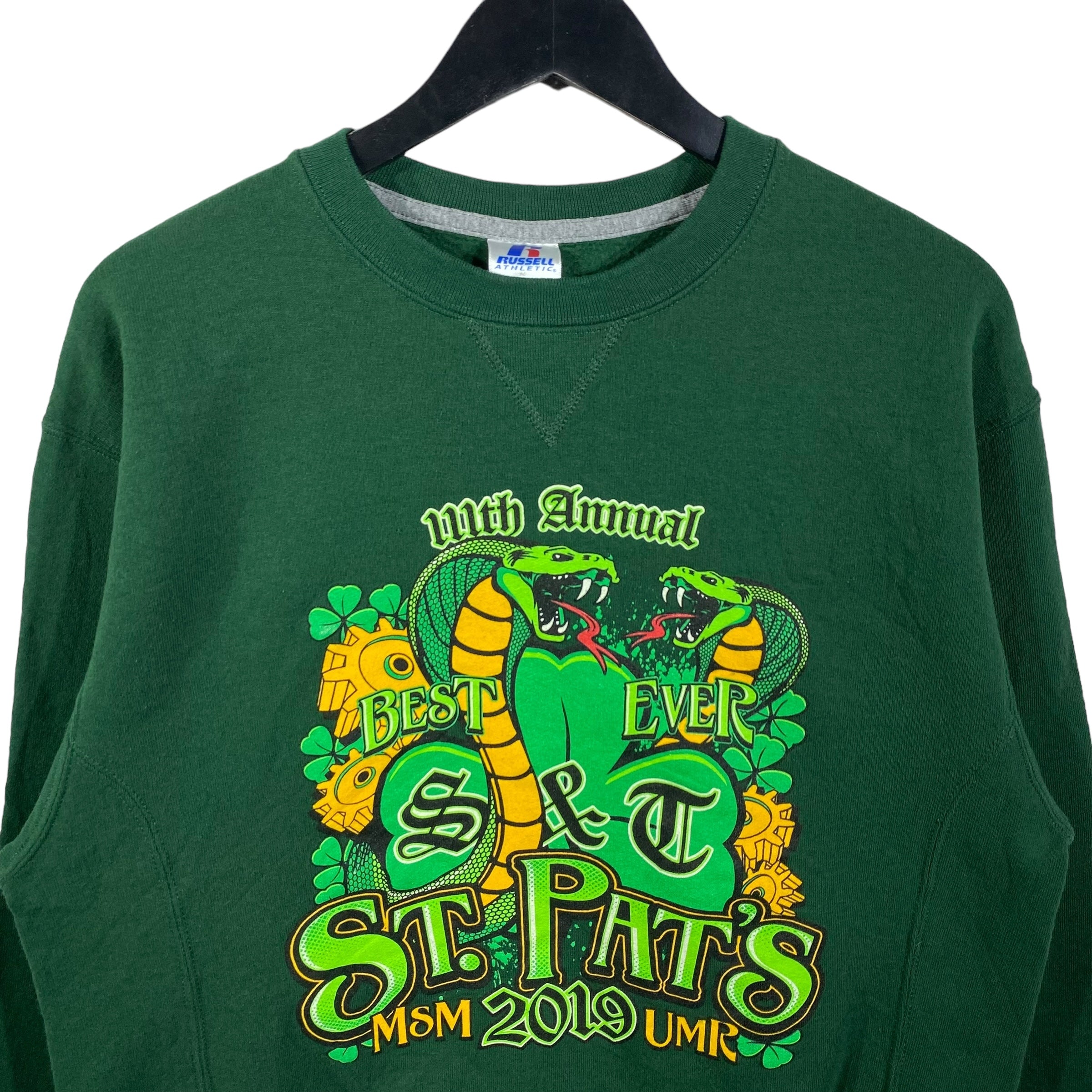 Collection of St. Pats Russell Athletic Crewneck in a gallery layout