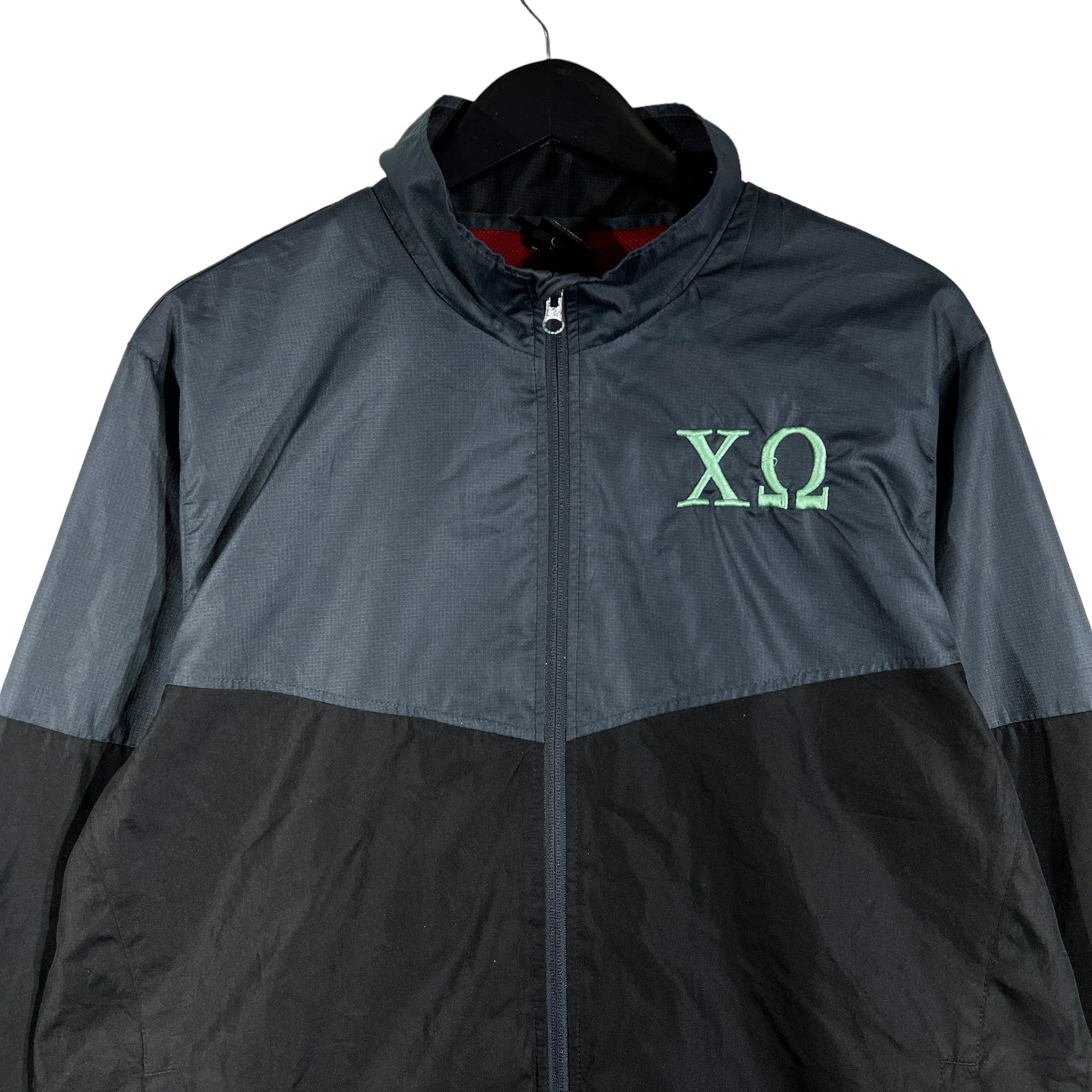 Collection of Starter Full Zip Chi Omega Jacket in a gallery layout