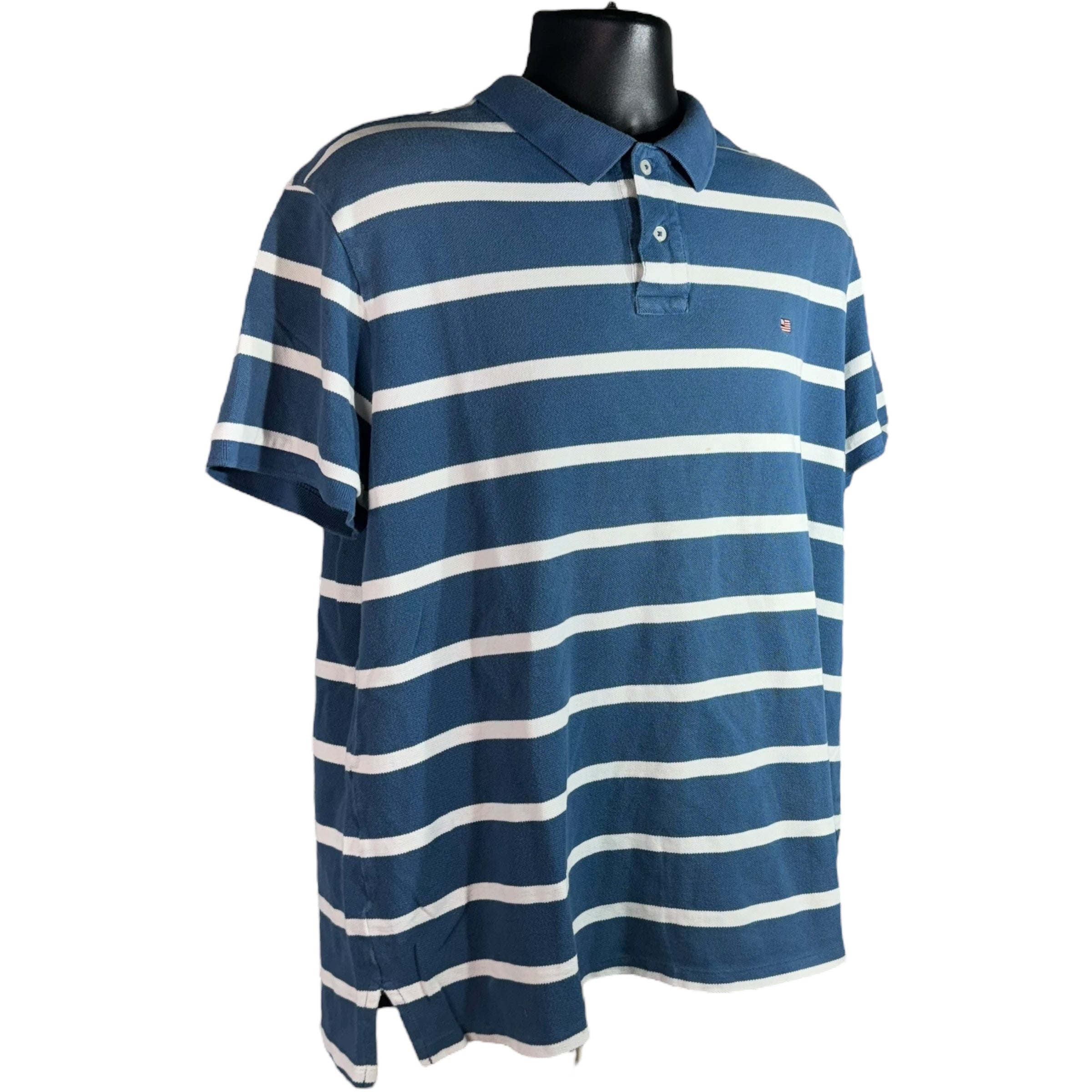 Collection of Polo Jeans Cpmpany Stripe Short Sleeve Polo in a gallery layout