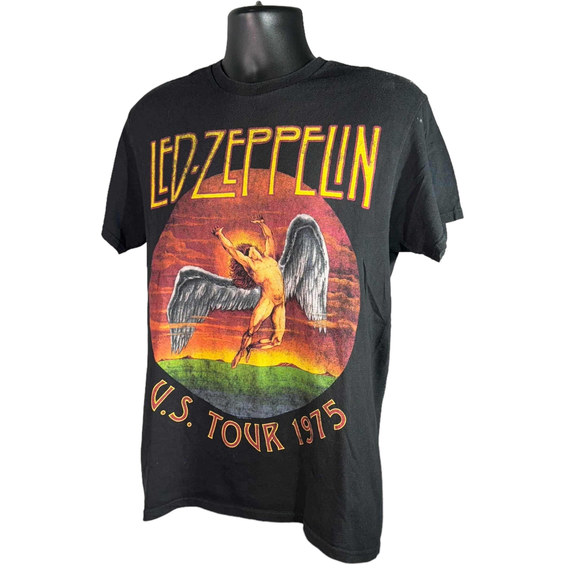 Collection of Led Zeppelin U.S. Tour 1975 Tee (2011) in a gallery layout