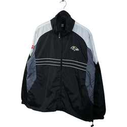 Collection of Reebok NFL Sports Illustrated Baltimore Ravens Full Zip Track Jacket in a gallery layout