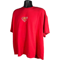 Collection of Six Flags Superman Chest Symbol Tee in a gallery layout