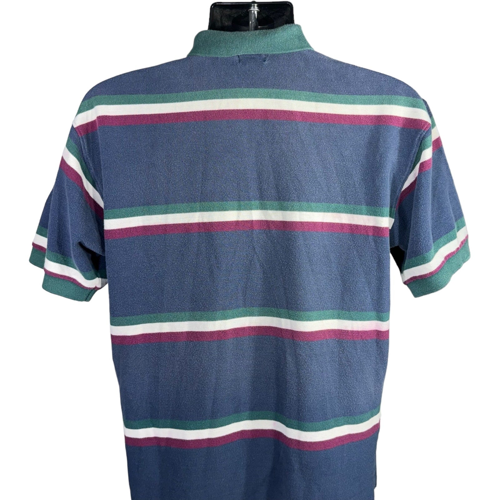 Collection of Izod Striped Short Sleeve Polo in a gallery layout