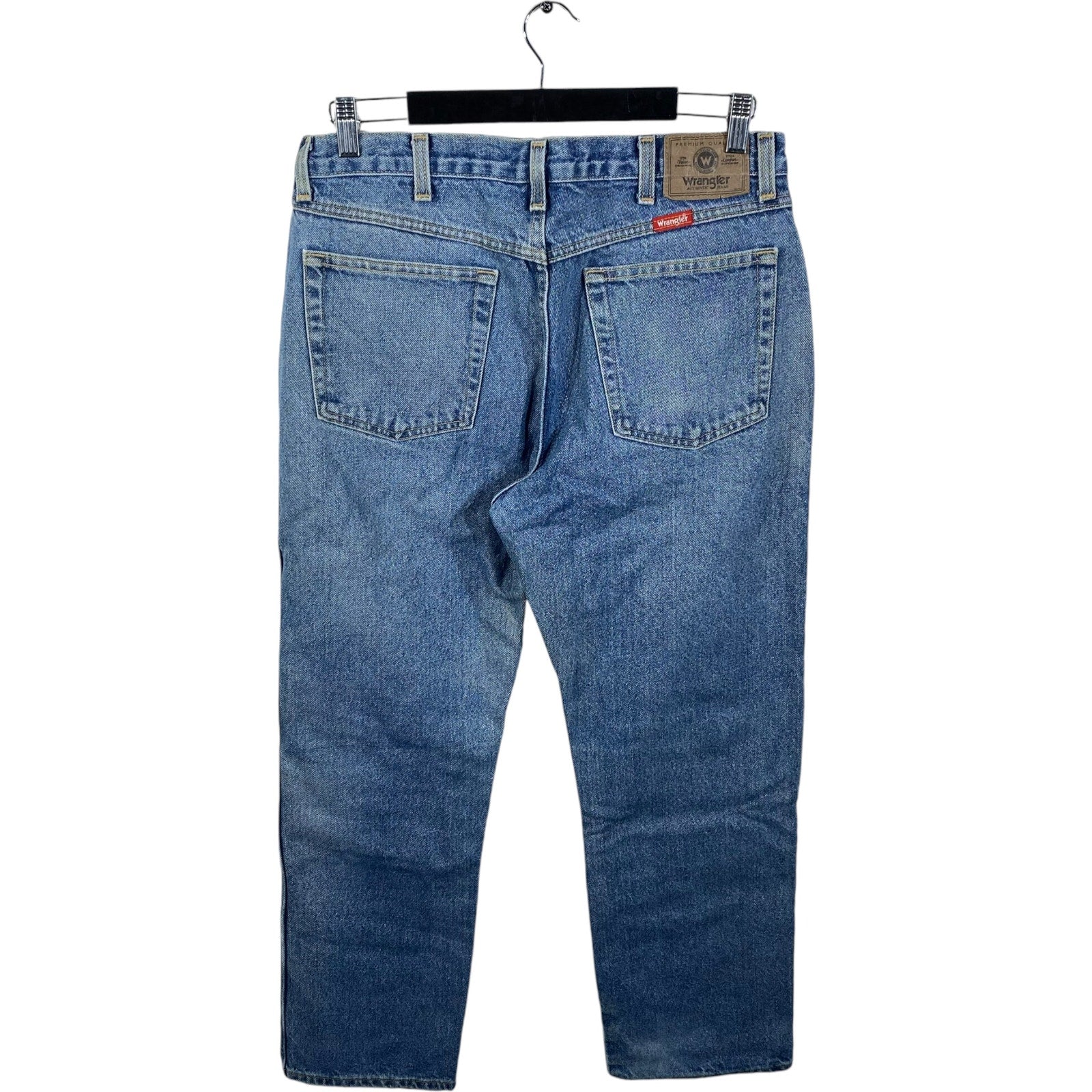 Collection of Wrangler Denim Straight Leg Jeans in a gallery layout