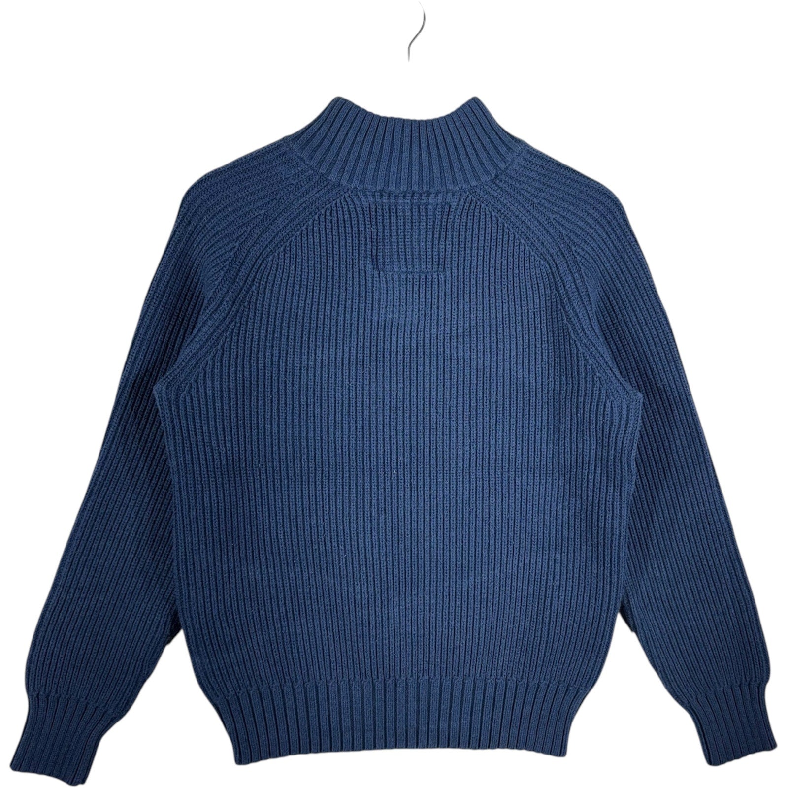 Collection of American Eagle Outfitters Ribbed Knit 1/2 Button Sweater in a gallery layout