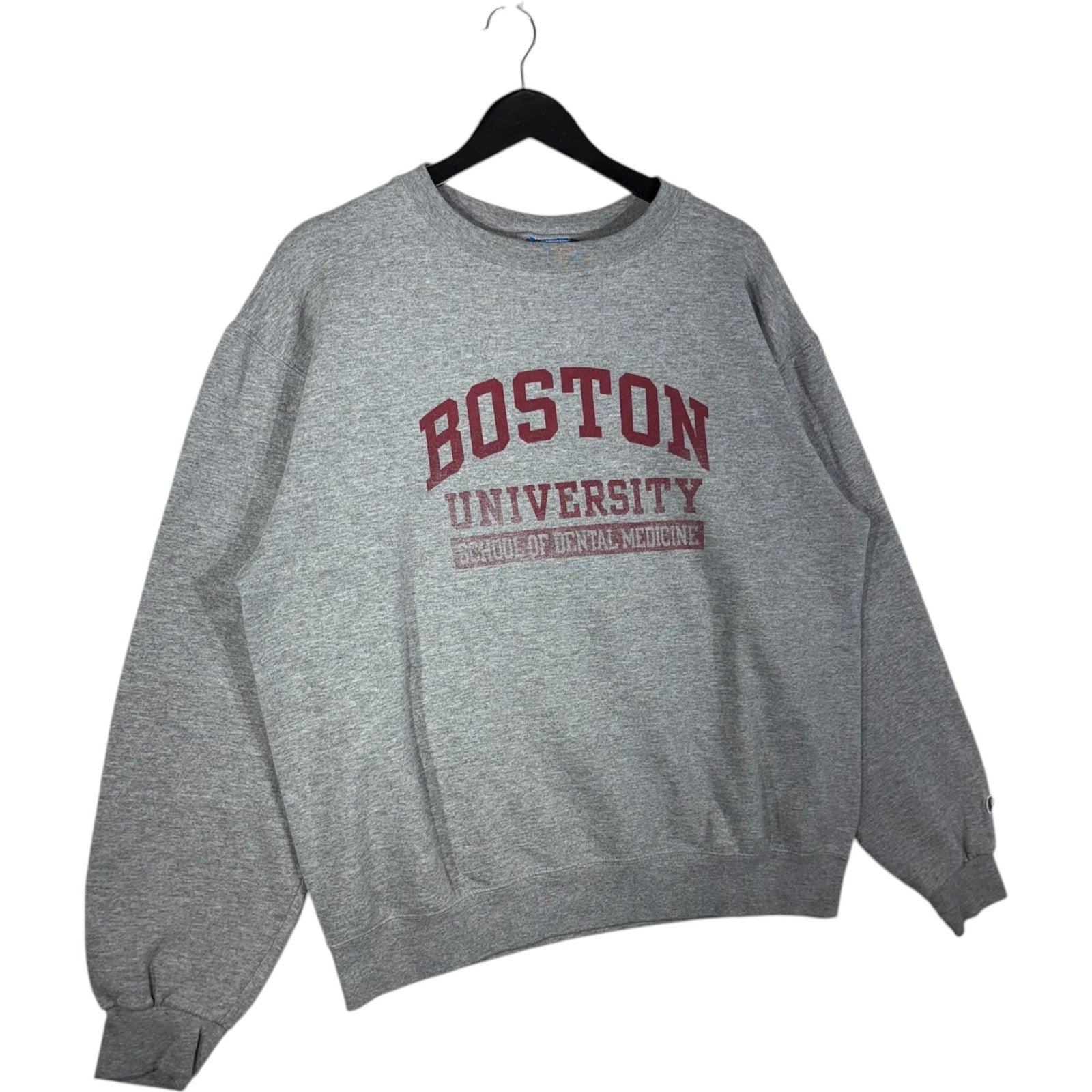 Collection of Champion Boston University Spellout Crewneck in a gallery layout