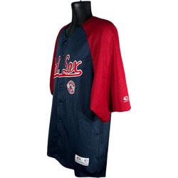 Collection of MLB Red Sox Button Up Jersey in a gallery layout