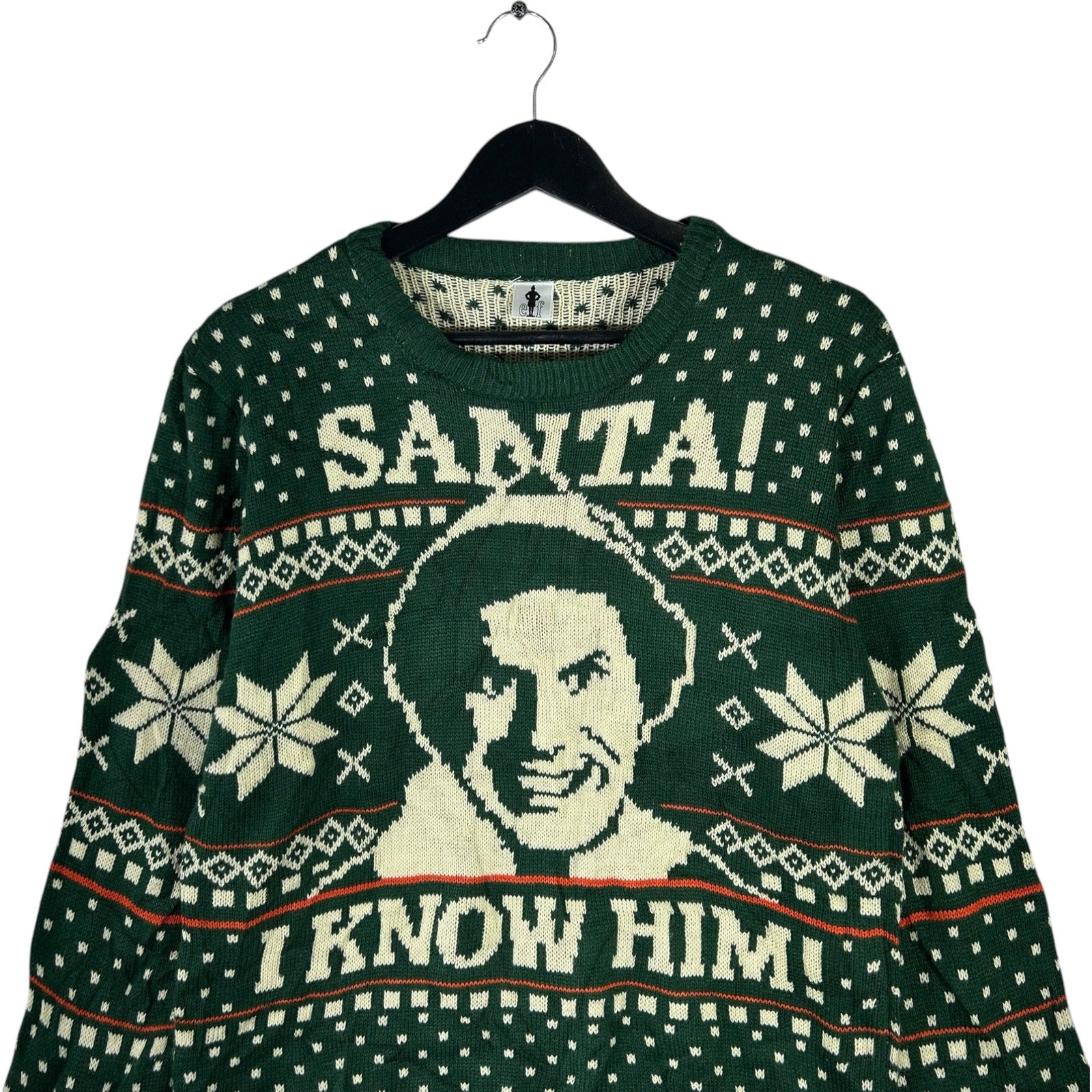 Collection of Elf "Santa I Know Him" Christmas Sweater in a gallery layout