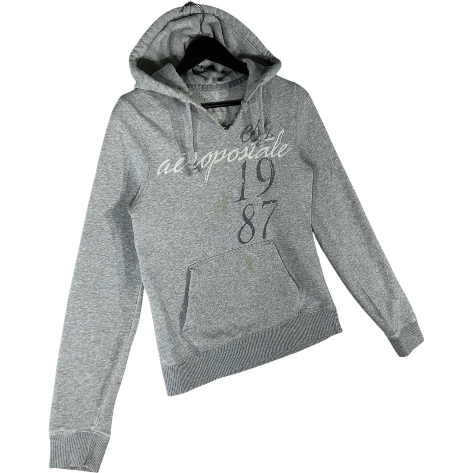 Collection of Women's Aeropostale Spellout Hoodie in a gallery layout