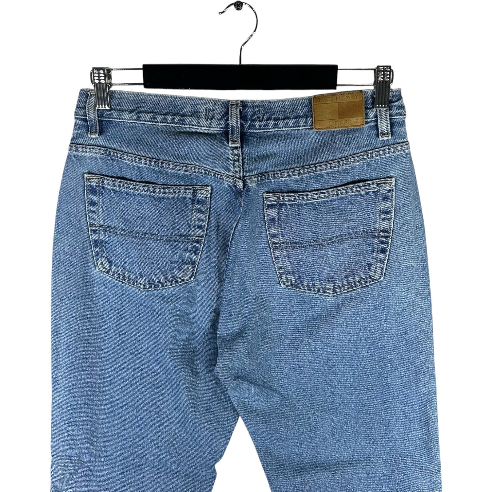 Collection of Tommy Hilfiger Denim Straight Leg Jeans 31x29 in a gallery layout