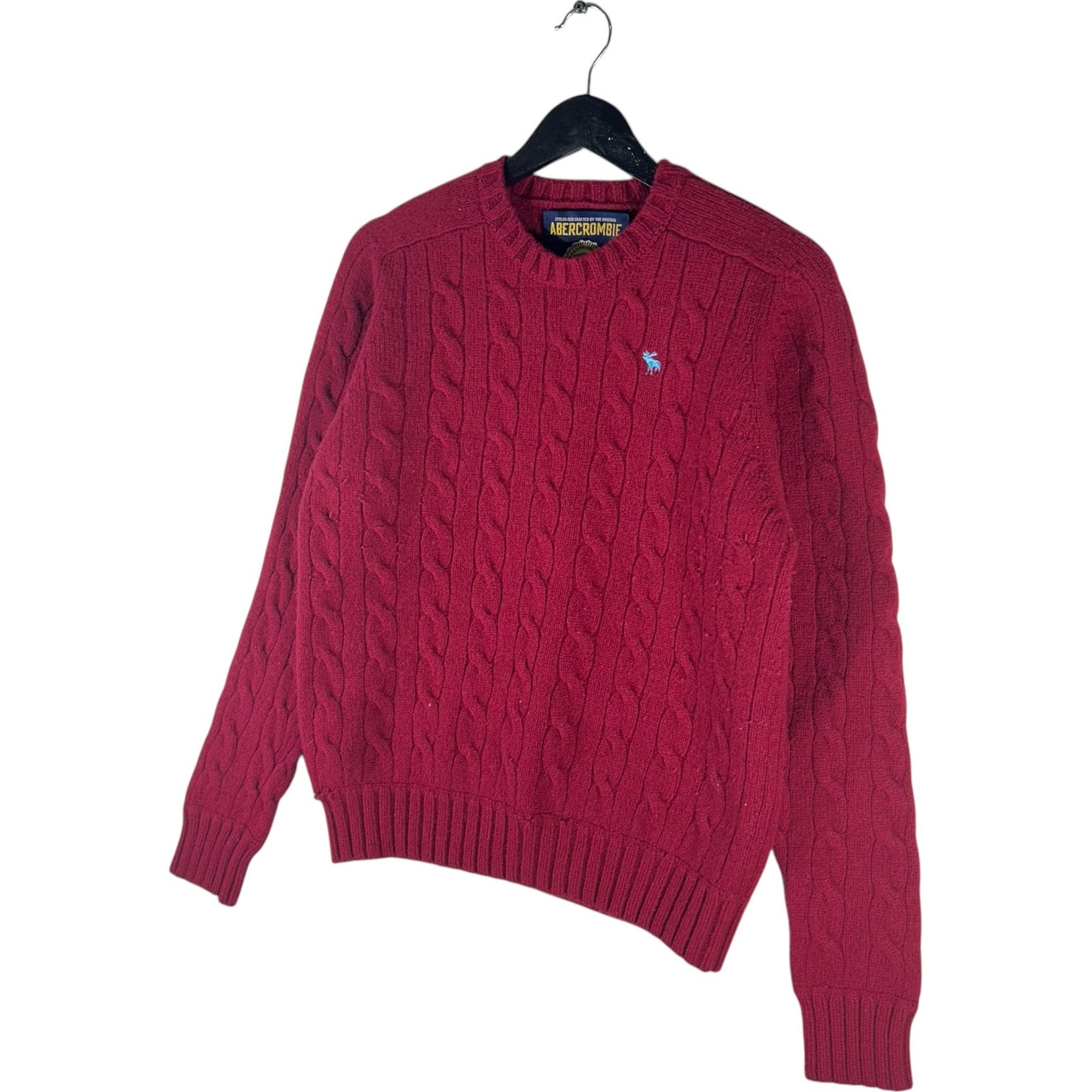 Collection of Abercrombie & Fitch Cable Knit Sweater in a gallery layout