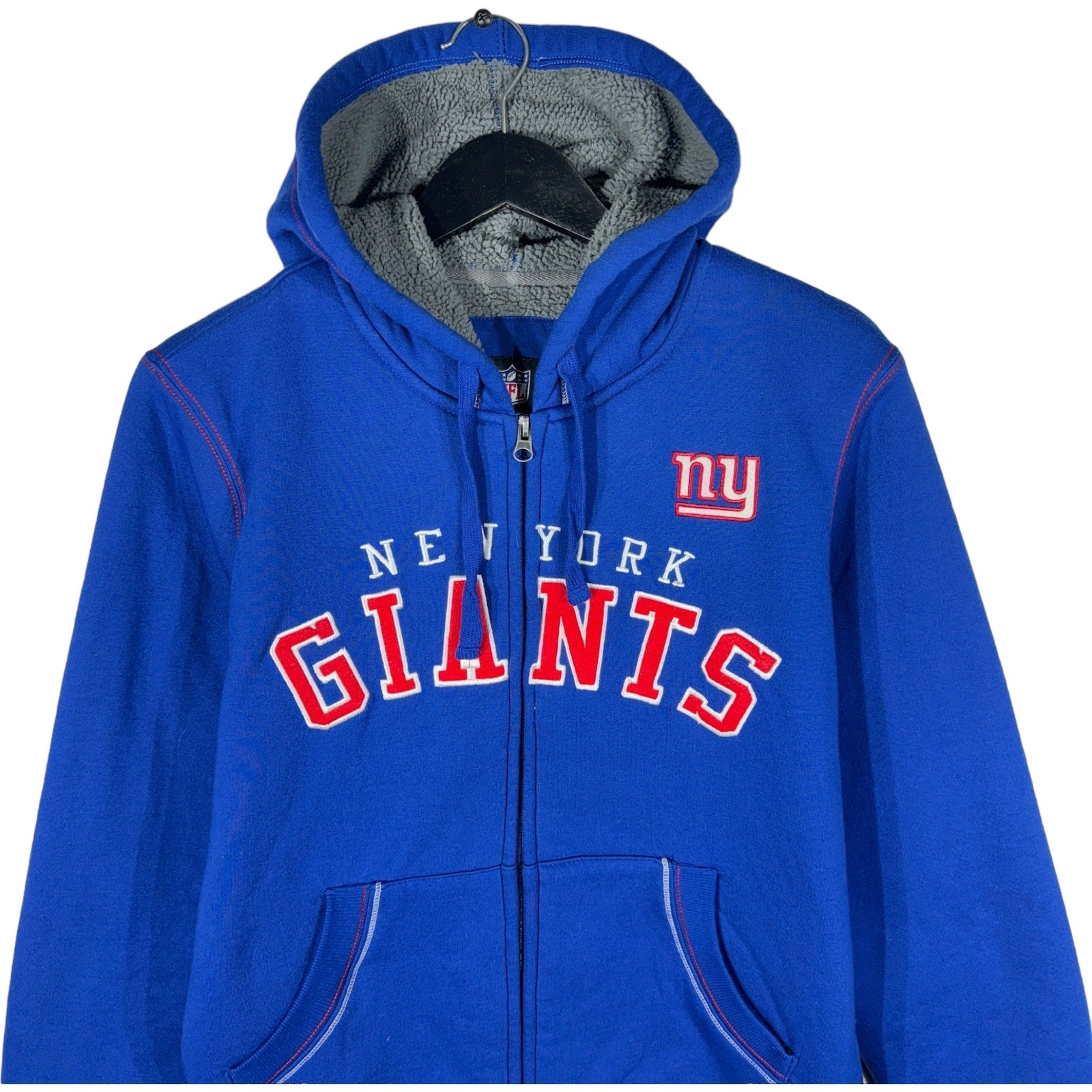 Collection of NFL New York Giants Full Zip Hoodie in a gallery layout