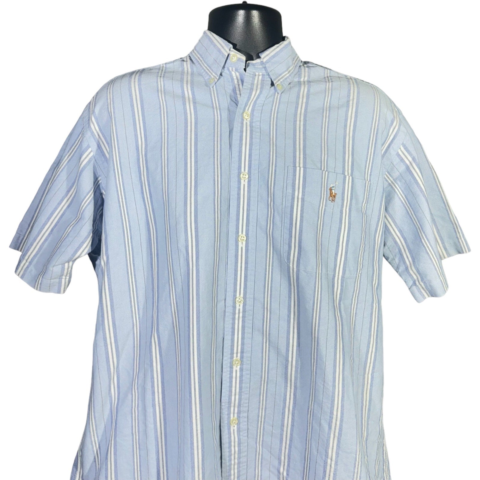 Collection of Polo Short Sleeve Button Up in a gallery layout