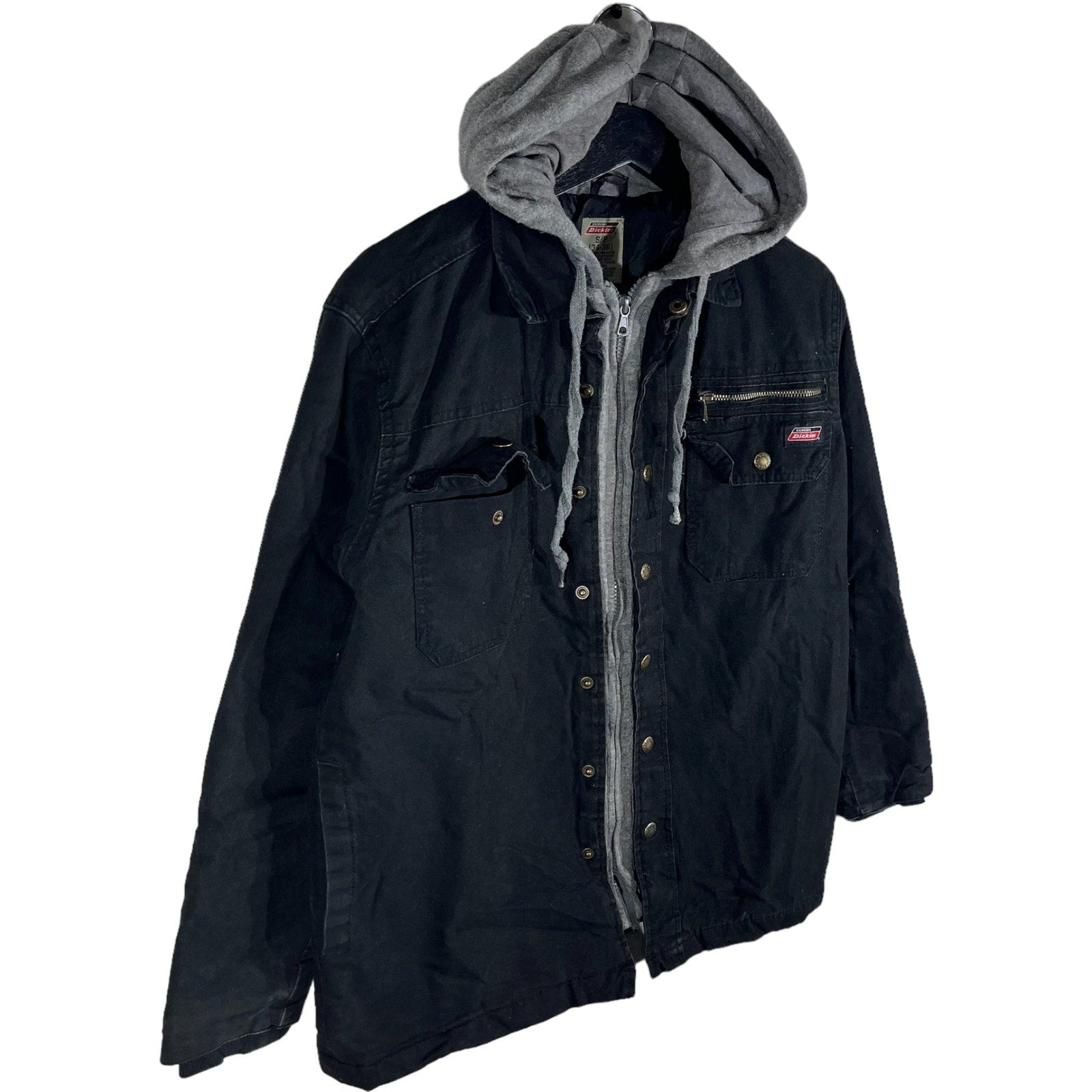 Collection of Genuine Dickies Full Zip Insulated Hooded Work Wear Jacket in a gallery layout