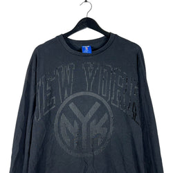 Collection of Vintage NBA New York Knicks Tonal Graphic Long Sleeve in a gallery layout