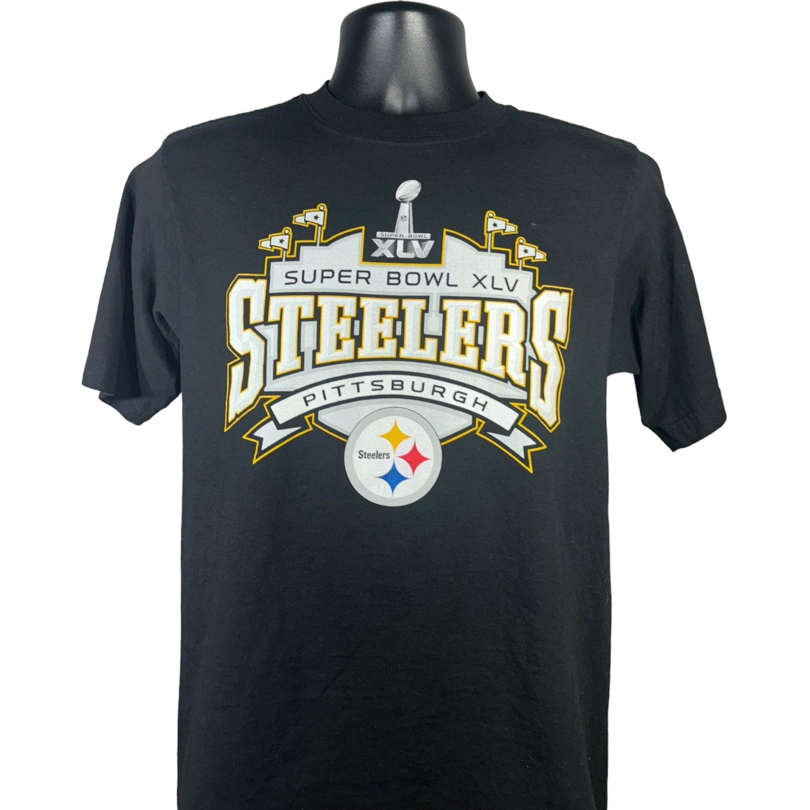 Collection of Reebok Superbowl XLV Pittsburgh Steelers Tee in a gallery layout