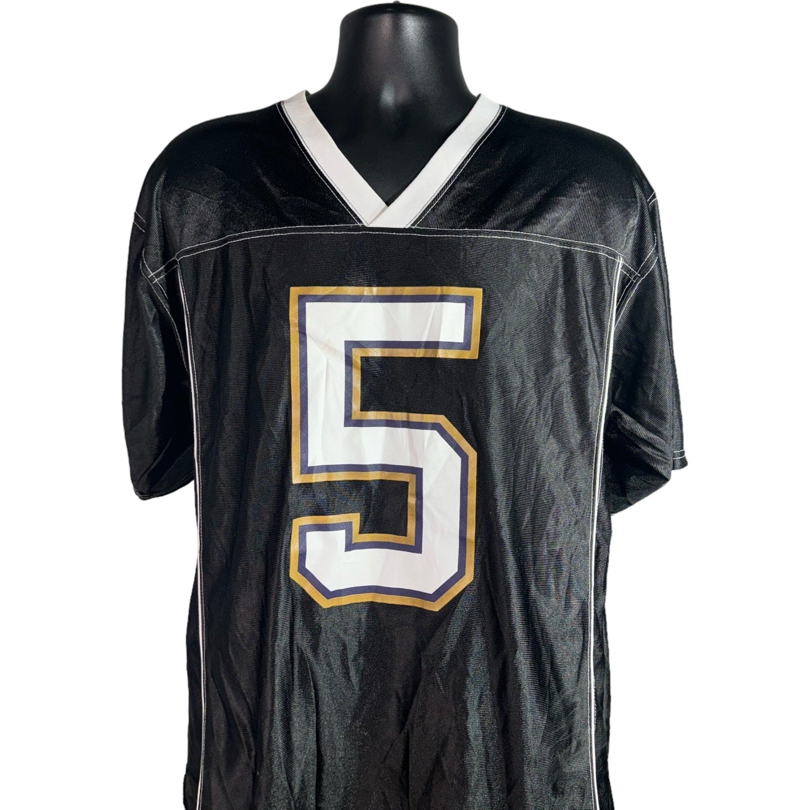 Collection of Baltimore Ravens #5 Joe Flacco NFL Jersey in a gallery layout