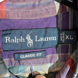 Collection of Ralph Lauren Classic Fit Plaid Long Sleeve Button Down in a gallery layout