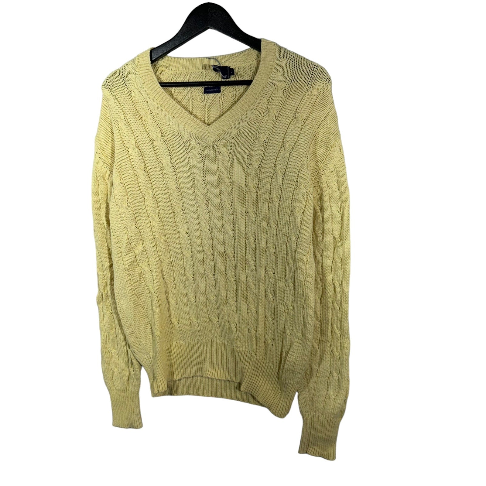 Collection of Vintage Polo Ralph Lauren Cable Knit V-Neck Sweater in a gallery layout